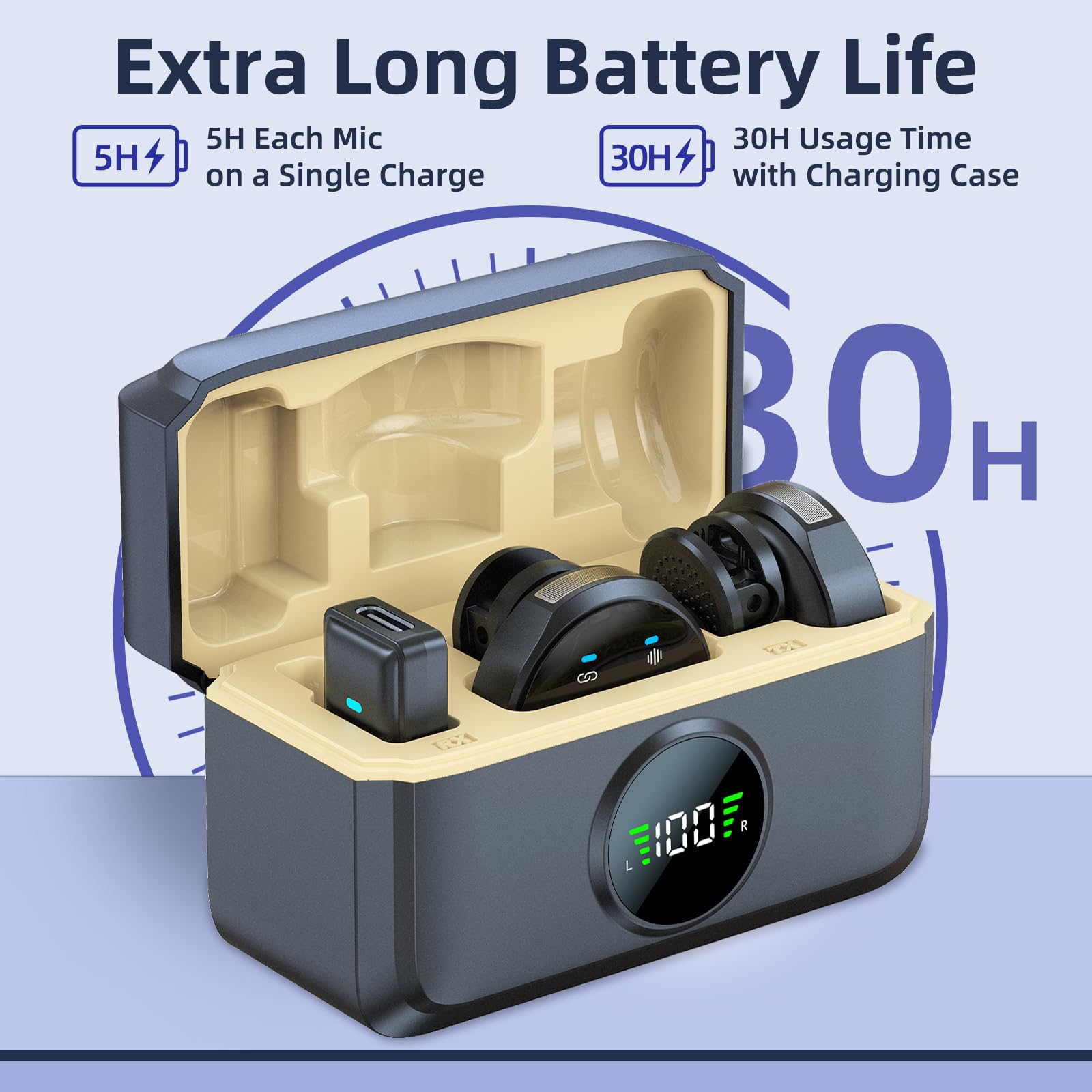 Nptcl Wireless Lavalier Mini Microphone For Iphone 17 16 15 - Noise Canceling Usb C Phone Microphone For Android Video Recording