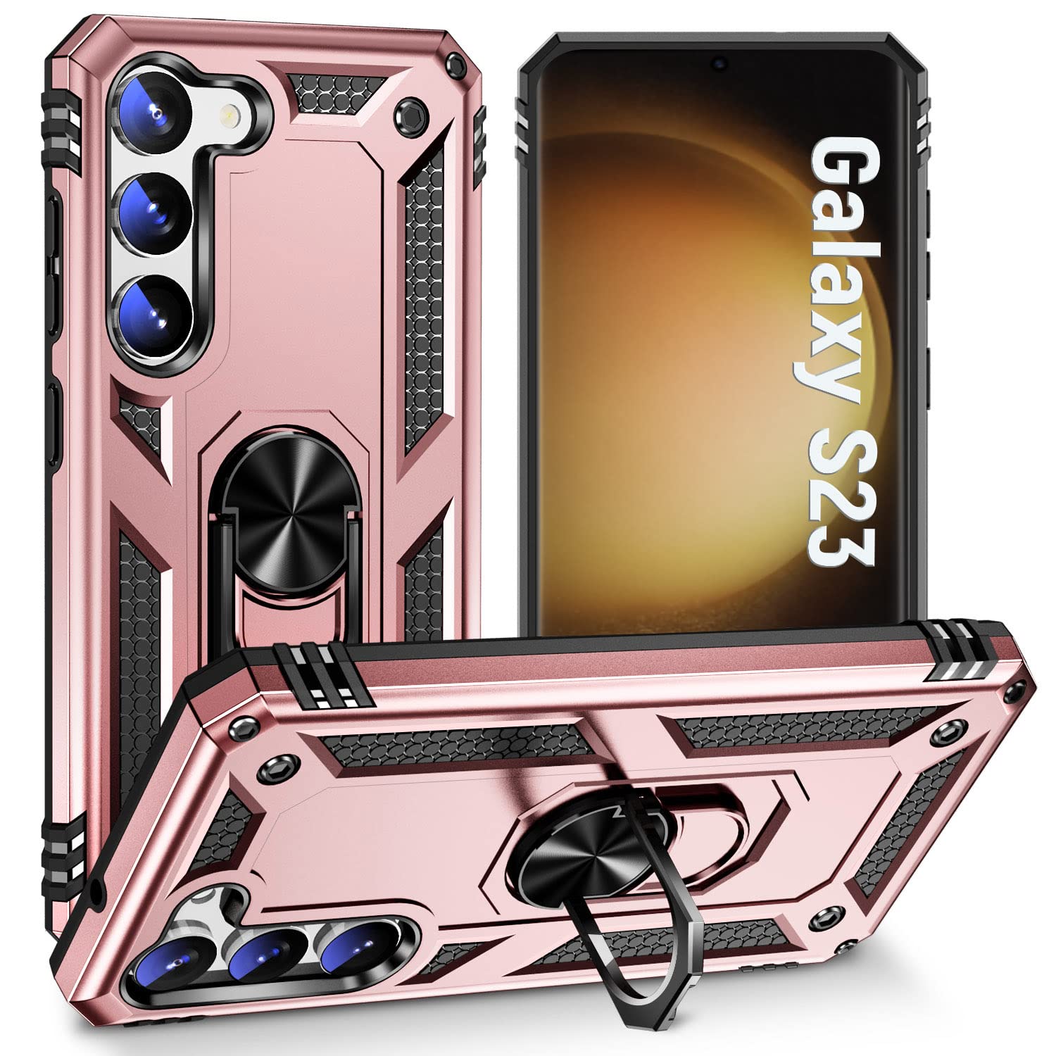 Zoeii For Samsung S23 Case,S23 Case,With 360