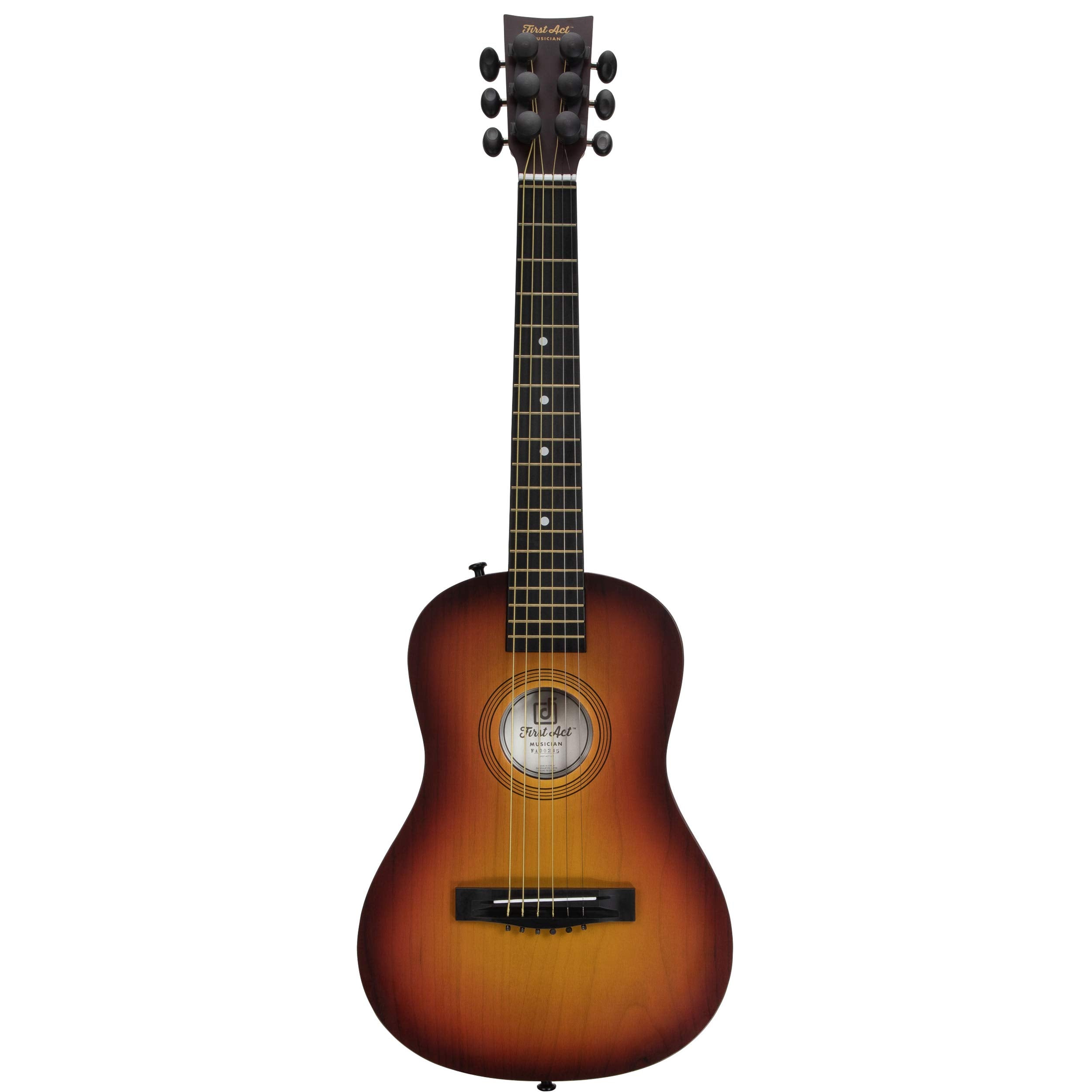 First Act Acoustic Sunburst Guitar, 30 Inch   Brass Acoustic Guitar Strings, Tuning Gear, String Post Covers, Steel Reinforced N