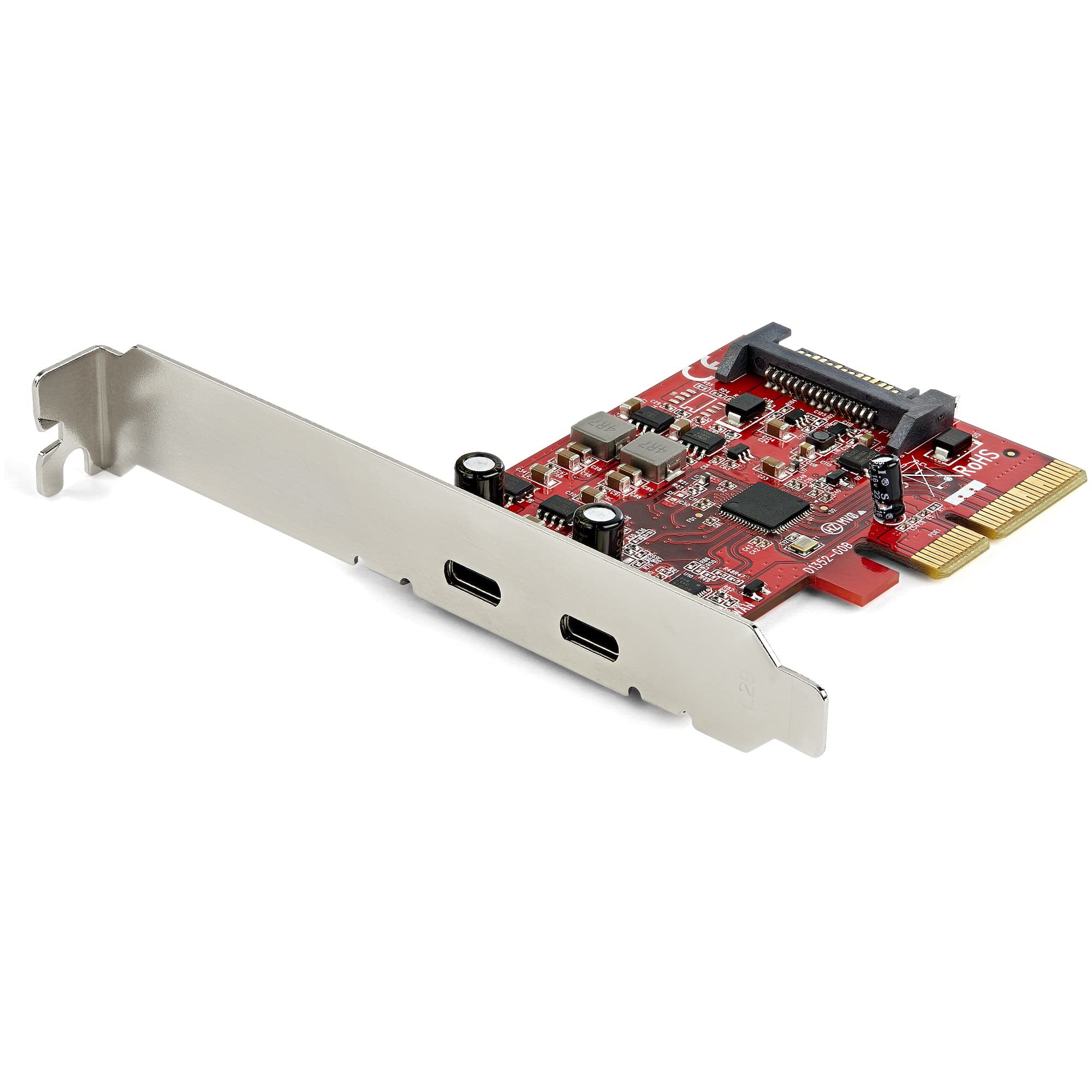 2 Port 10Gbps Usb C Pcie Card   Usb 3.1 Gen 2 Type C Pci Express Host Controller Add On Card   Expansion Card   Usb 3.2 Gen 2X1