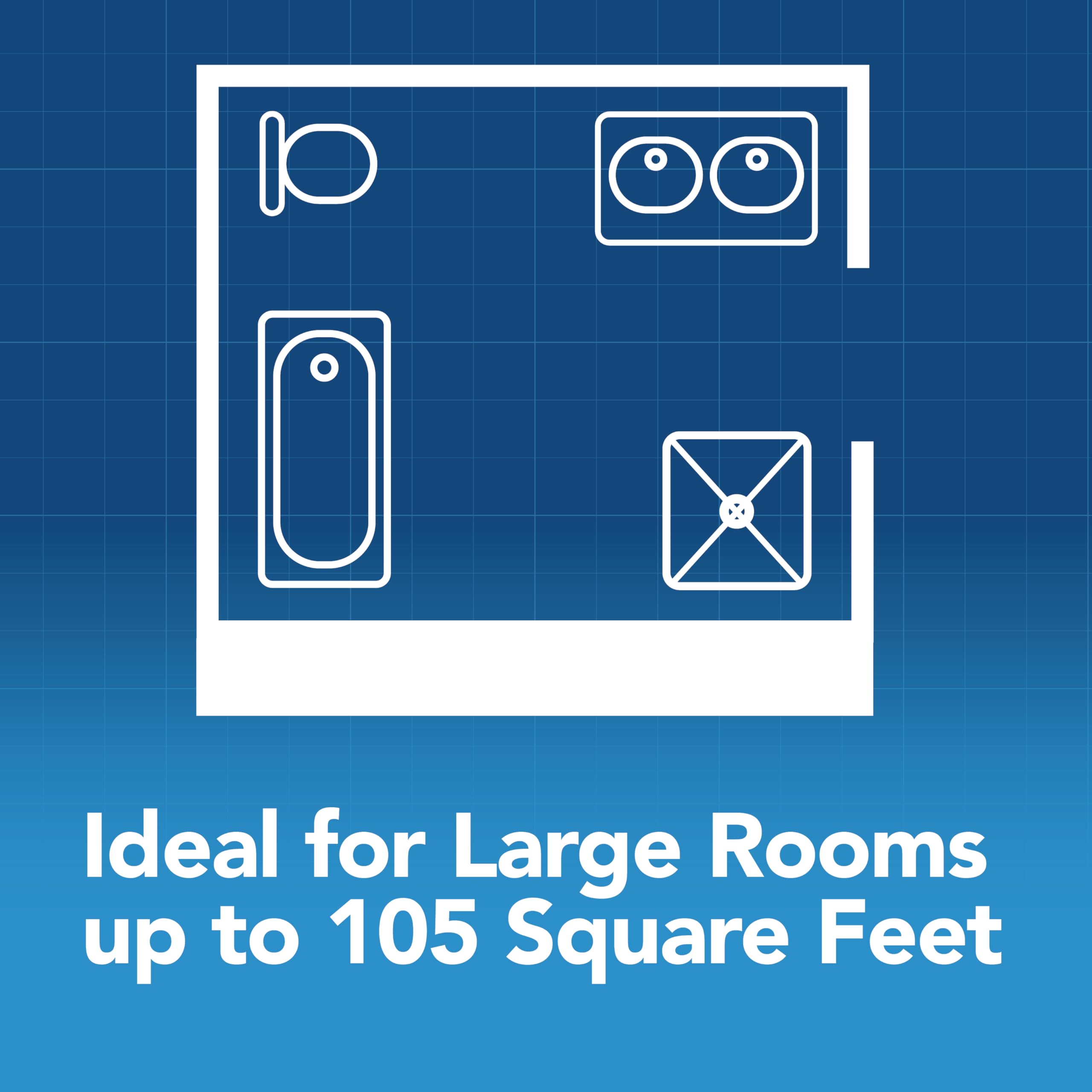 Broan-Nutone Qt Series Very Quiet 110 Cfm Ceiling Bathroom Exhaust Fan With Humidity Sensing, .4 Sones, Energy Star Certified