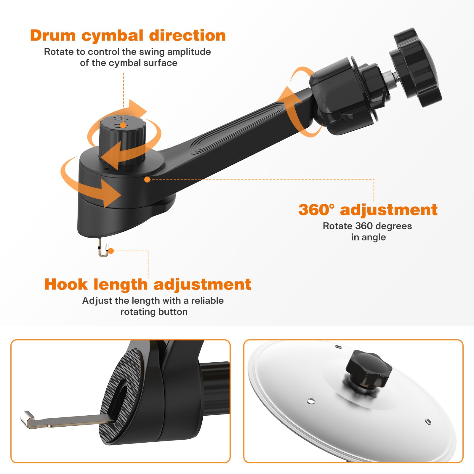 2 Pack Car Cymbal Air Vent, Mini Drum Crash Cymbal Set With Drum Stick, Funny Musical Instruments Gadget For Drummer Music Lover