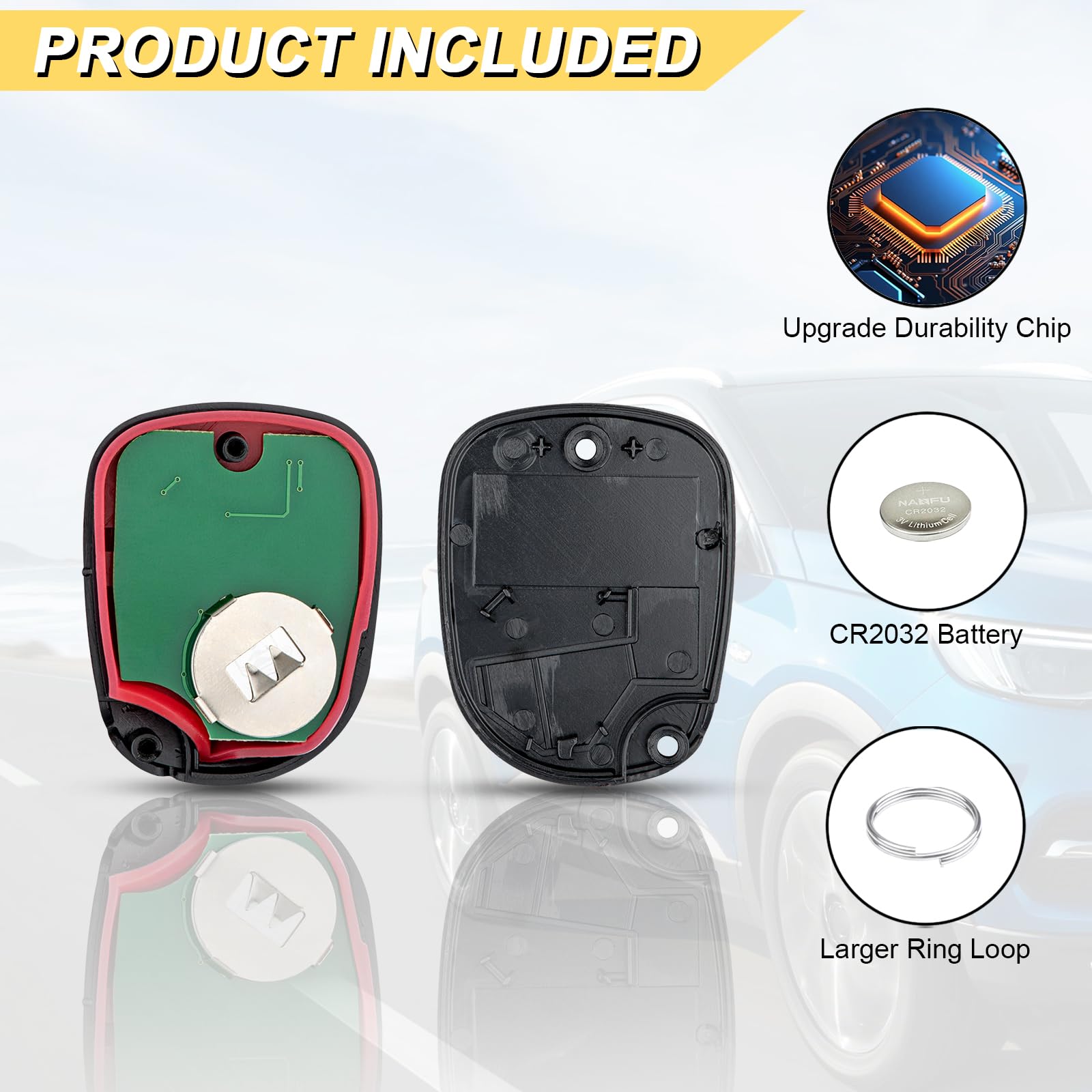 Vurkcy Key Fob Replacement For 1999-2004 Subaru Legacy/ 03-06 Baja/ 01-04 Forester/ 00-04 Impreza Outback Car Keyless Entry Remo