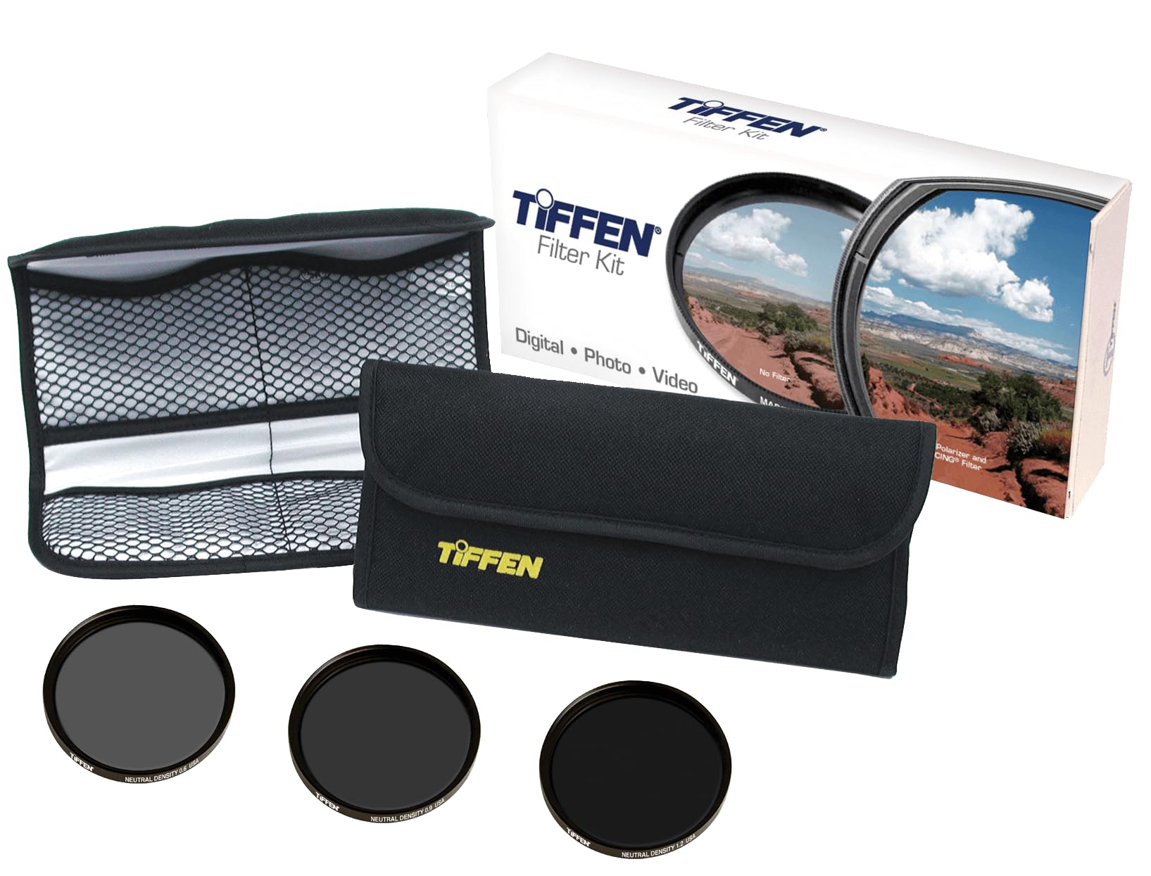 Tiffen 67mm Digital Neutral Density Filter Kit (ND 0.6, 0.9, 1.2 + Wallet)