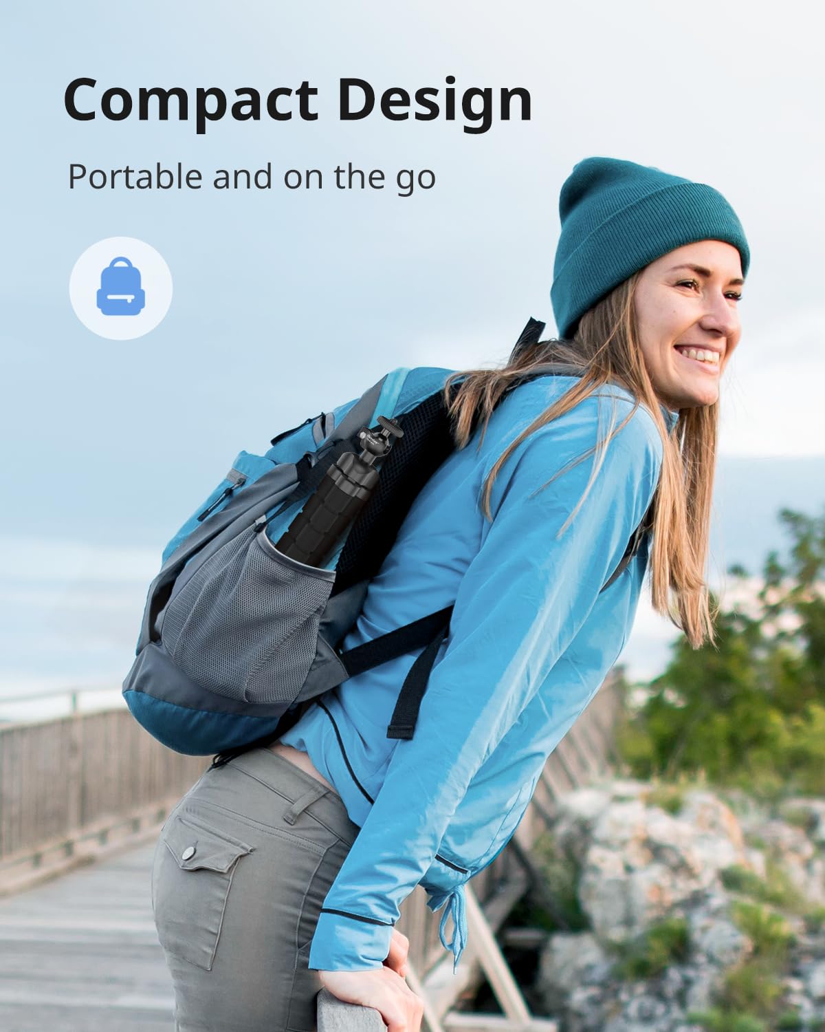 Ubeesize Flexible Mini Phone Tripod, Portable And Adjustable Camera Stand Holder With Wireless Remote And Universal Clip, Compat