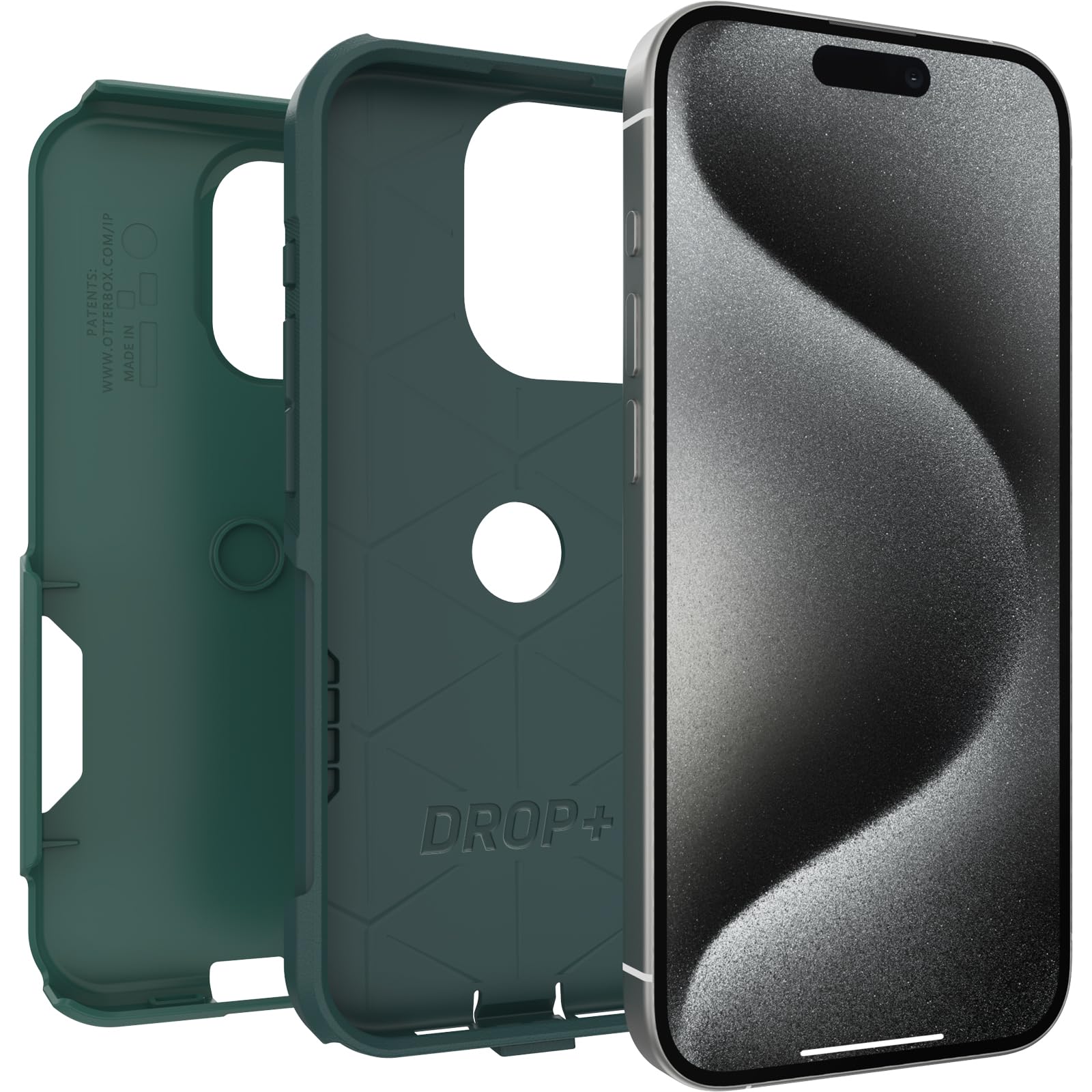 Otterbox Iphone 15 Pro (Only) Commuter Series Case   Get Your Greens, Slim & Tough, Pocket Friendly, With Port Protection