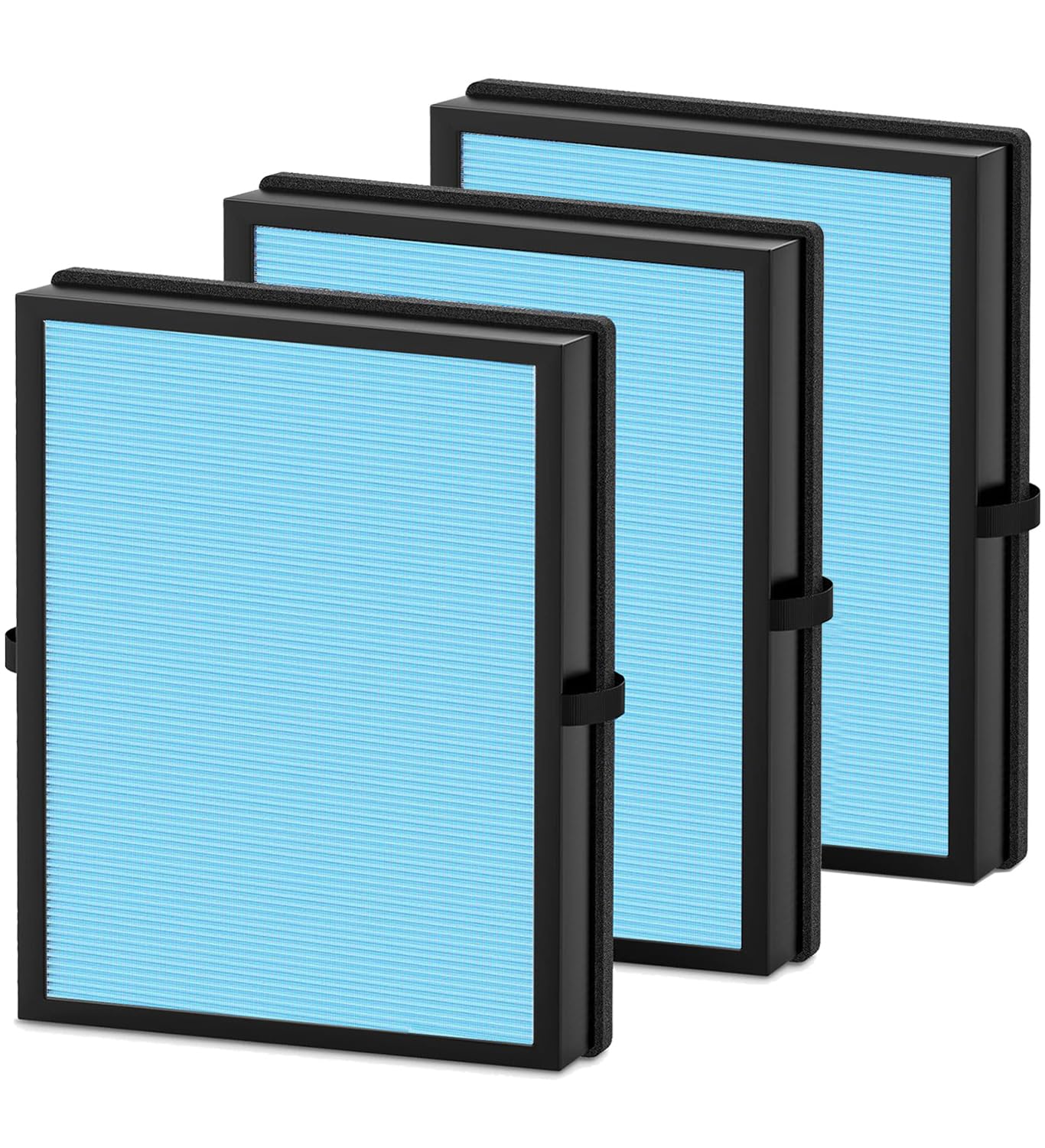 3 Pack Mk04 Air Filter Replacement For Aroeve Mk04 Air Purifier,4 Layers H13 Ture Hepa Filter For Mk04 Dh Jh04 For Dust Pet Dand