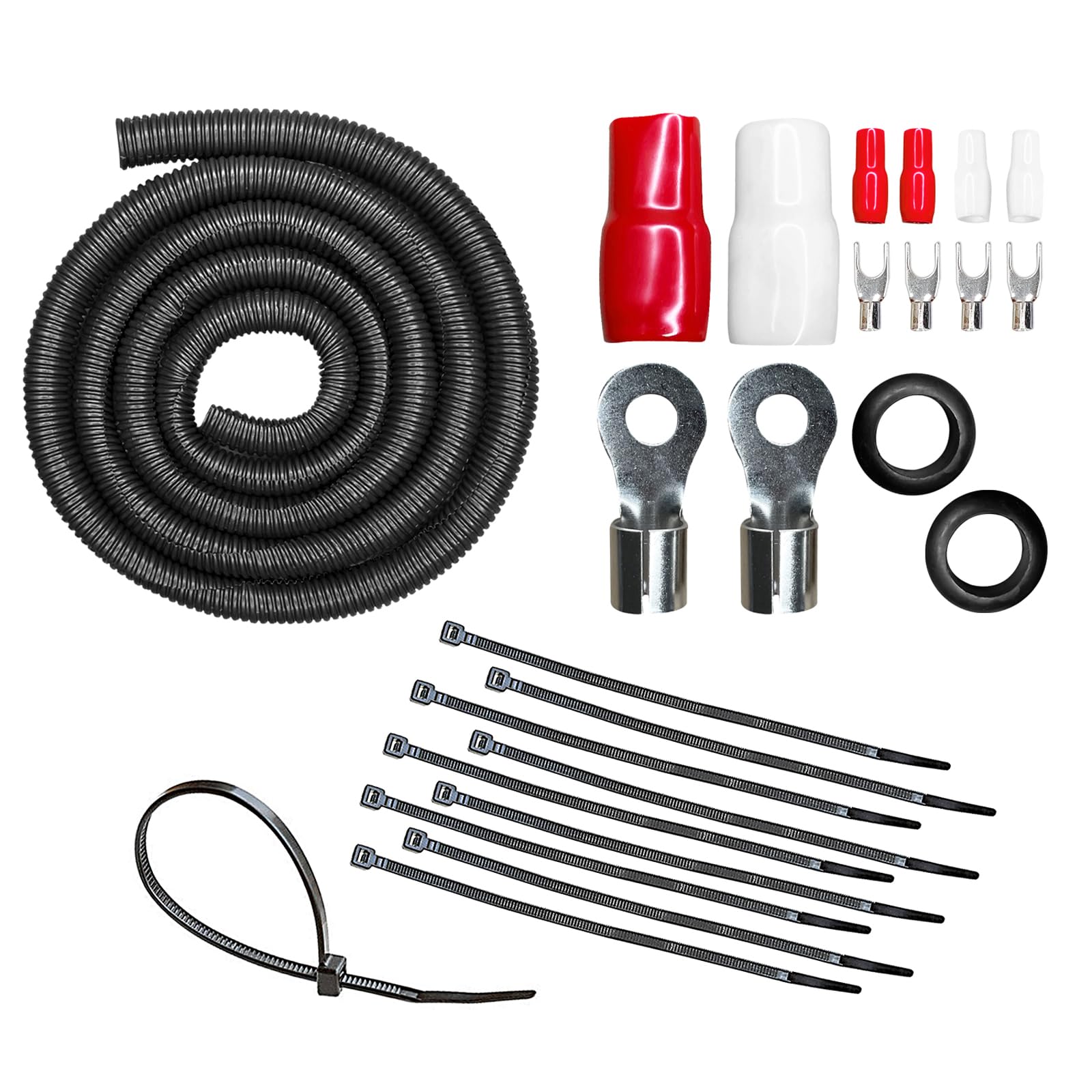 Ct Sounds 1/0 Gauge Cca Complete Amp Wiring Install Kit, Ampkit 0Ga Pro