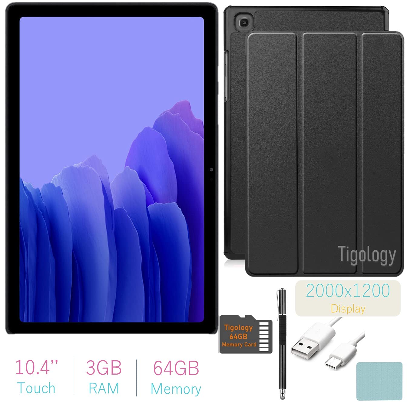 Samsung 2020 Galaxy Tab A7 10.4 (2000X1200) Tft Display Wi-Fi Tablet Bundle, Qualcomm Snapdragon 662, 3Gb Ram, Bluetooth, Dolby