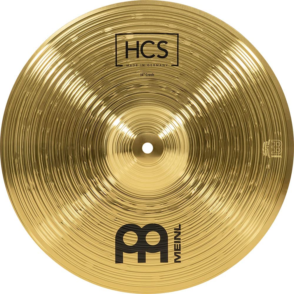 Meinl Cymbals Hcs 14'' Crash Cymbal For Drum Set   Made In Germany   Traditional Medium Brass, 2 Year Warranty, (Hcs14C)