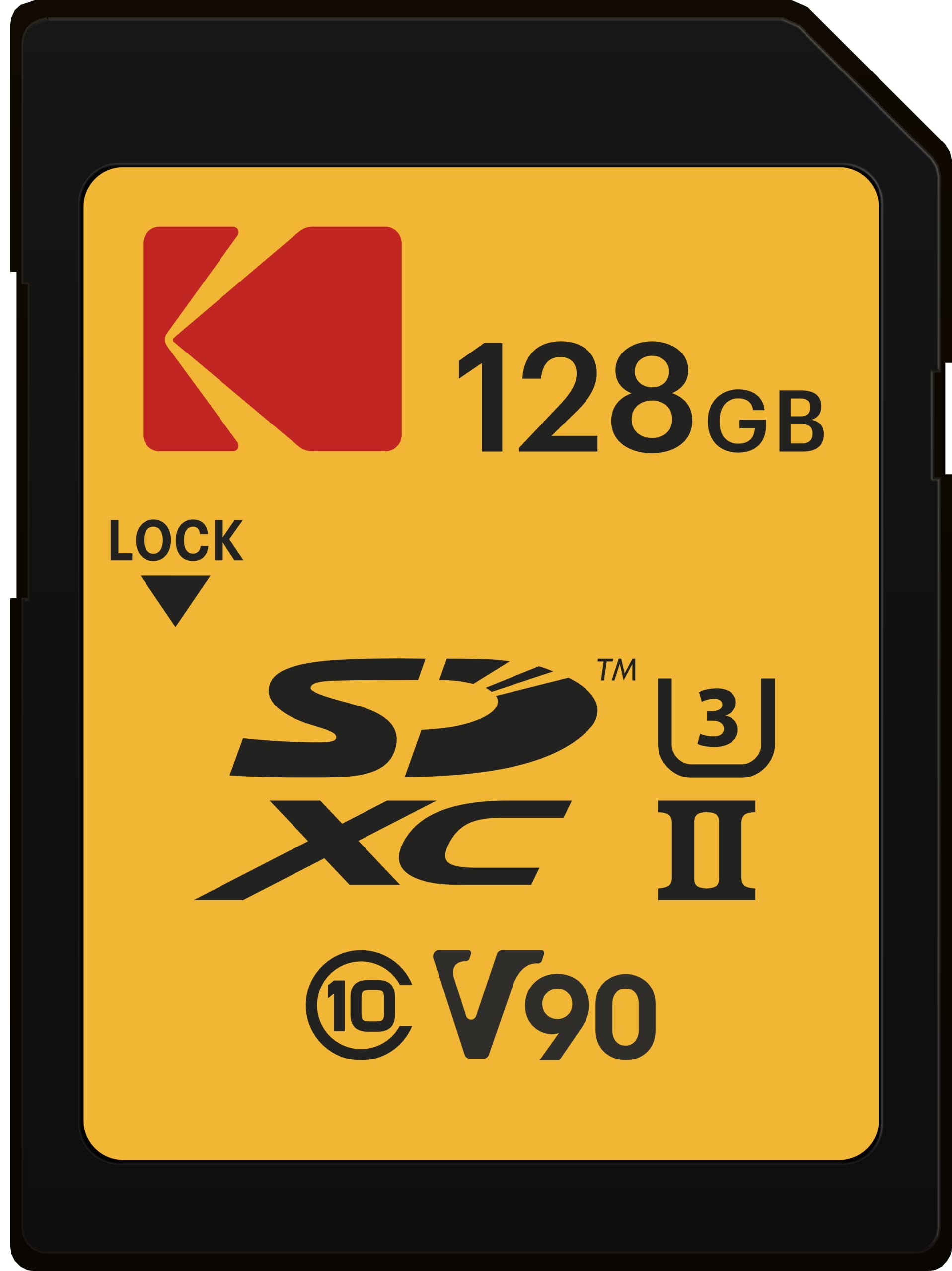 Kodak 128Gb Uhs Ii U3 V90 Ultra Pro Sdxc Memory Card   Up To 3000Mb/S Read Speed And 270Mb/S Write Speed