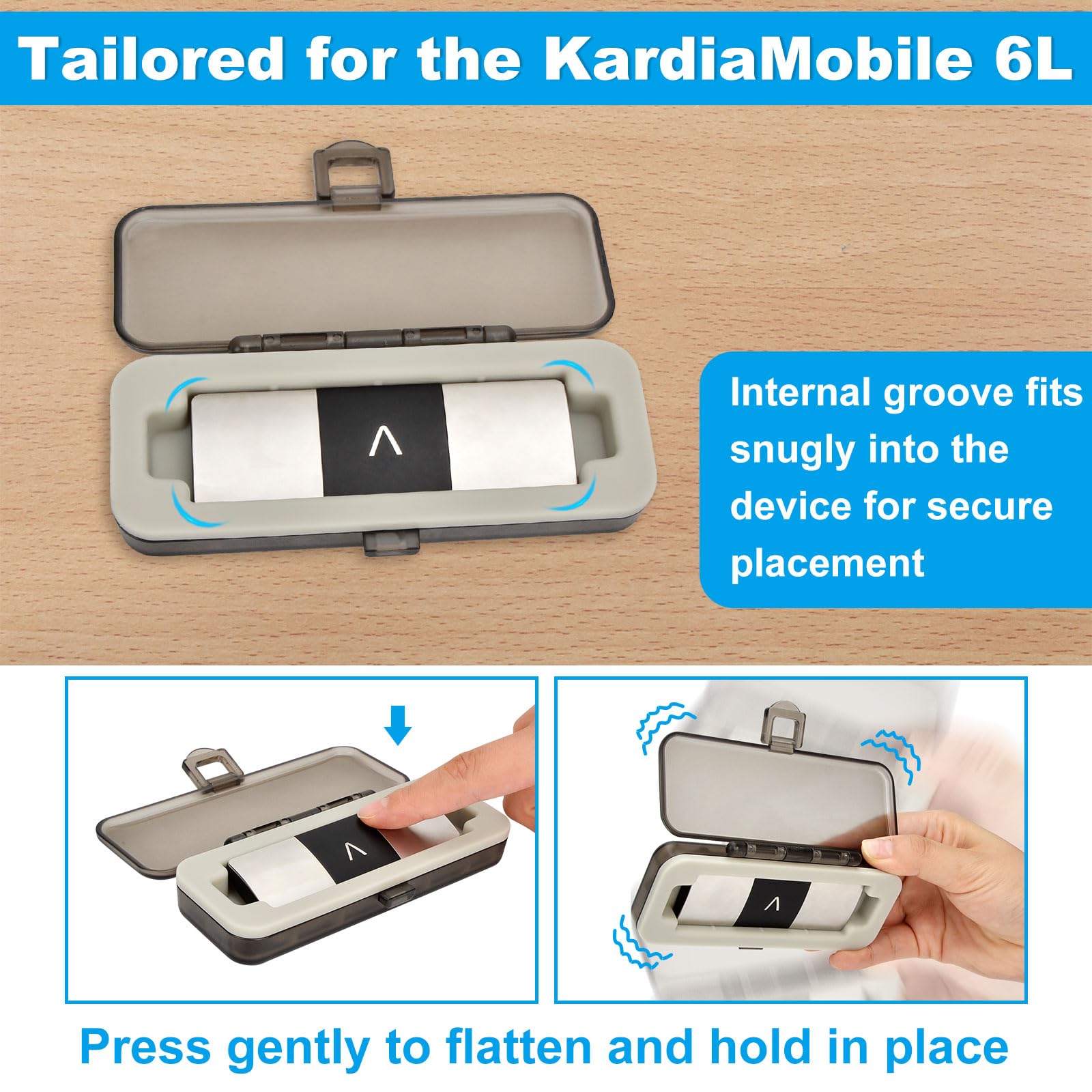 Iguerburn Hard Case Only For Kardiamobile 6L Ekg, Kardia Mobile 6L Heart Monitor Case, Safe To Carry & Provides Tough Protection