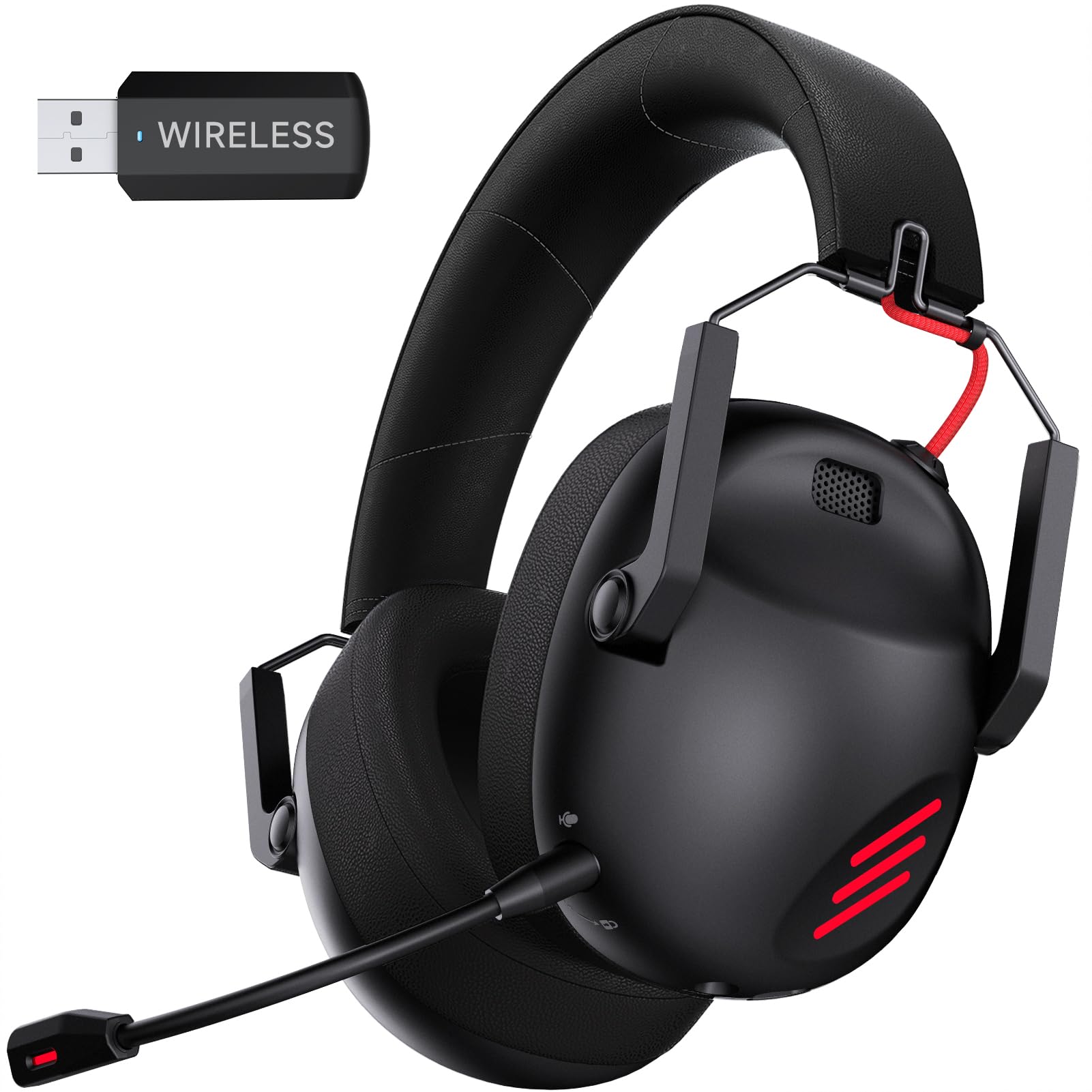 Kapeydesi Wireless Gaming Headset For Pc, Ps5, Ps4, Mac, Nintendo Switch, Gaming Headphones With Microphone, Bluetooth 5.3 Gamin