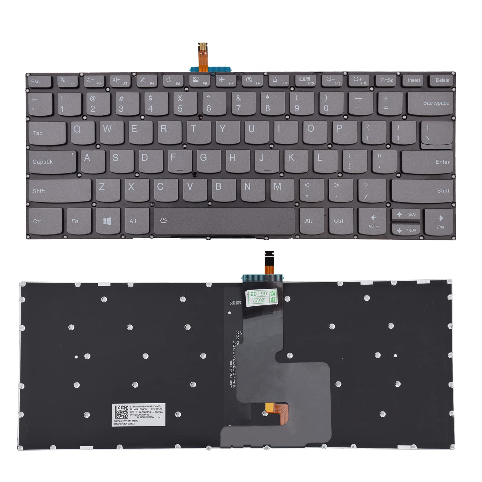 Tlbtek Backlight Keyboard Replacement Compatible With Lenovo Ideapad 3 14Ada05 3 14Iil05 3 14Igl05 3 14Iml05 330 14Ikb 330 14Ast