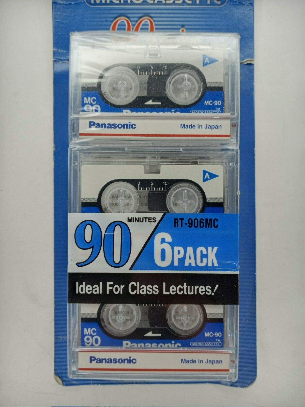 Panasonic Rt-906Mc Microcassette.6-Pack. 90Min Capacity For Each Tape.