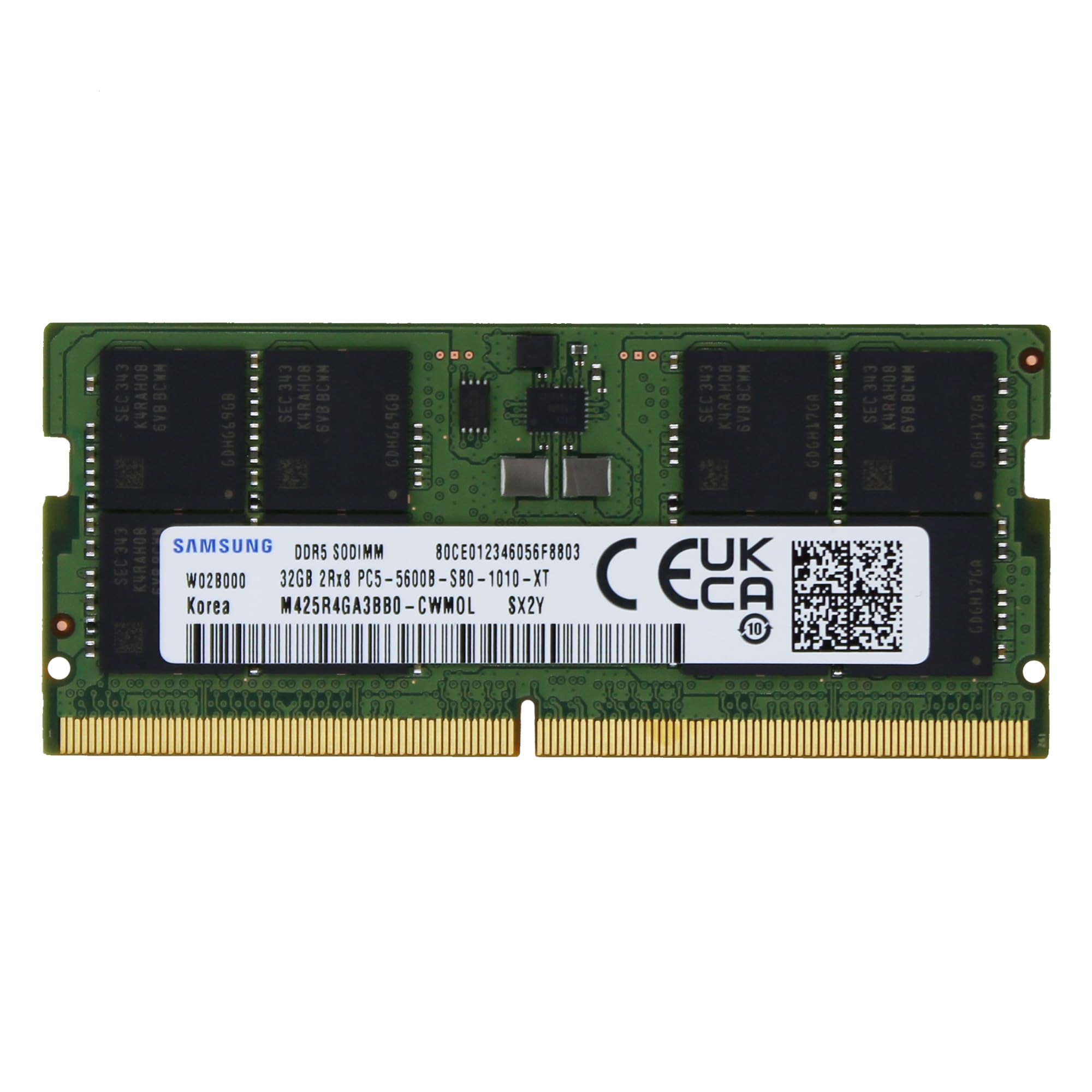 Samsung 32Gb (1X32Gb) Ddr5 5600Mhz Pc5 44800 Sodimm 2Rx8 Cl46 1.1V M425R4Ga3Bb0 Cwm Notebook Laptop Ram Memory Module Upgrade Ad