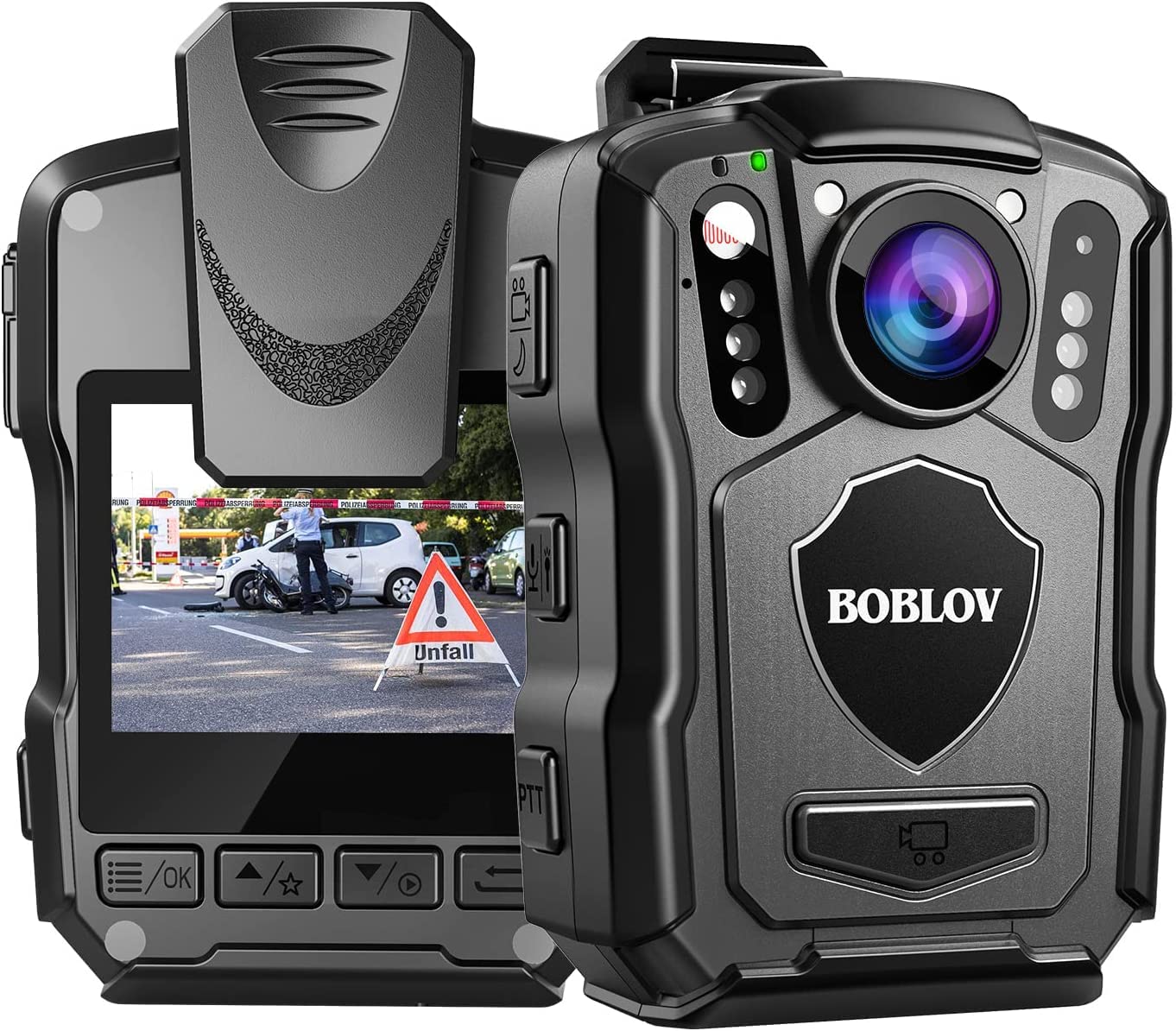 Boblov M5 Body Camera,256Gb Police Body Camera 4200Mah Battery With Outdoor 12Hours Recording(1080P), 1440P/40M Hd, Ip67 Waterpr