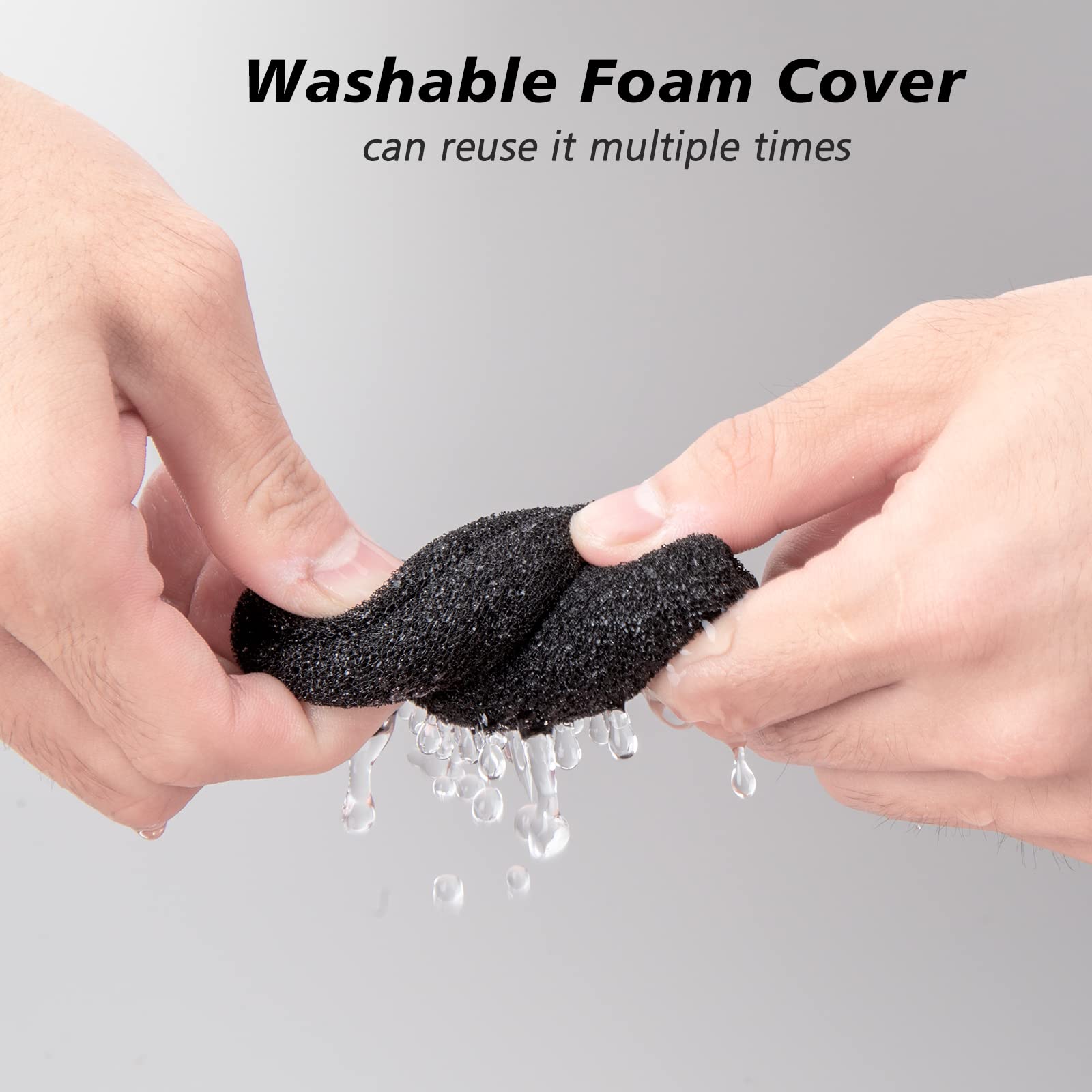 Solocast Microphone Pop Filter Windscreen   Noise Reduction Gaming Mic Foam Covers, Mic Foam Cover Pop Filter Compatible With Hy