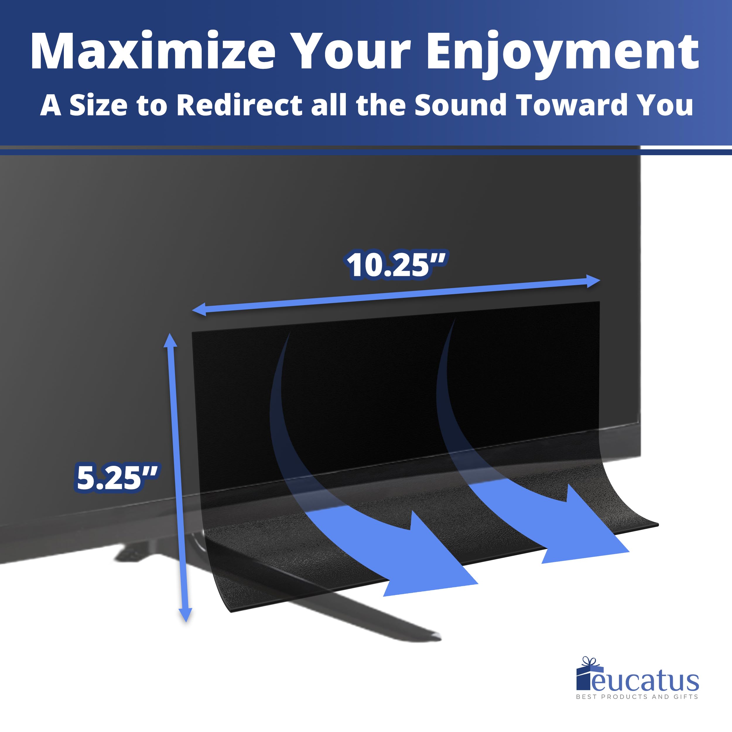 Eucatus Best Products & Gifts Tv Speaker Passive Amplifier Set: Redirect Home Theater Sound Toward You, Not The Floor. Improve S