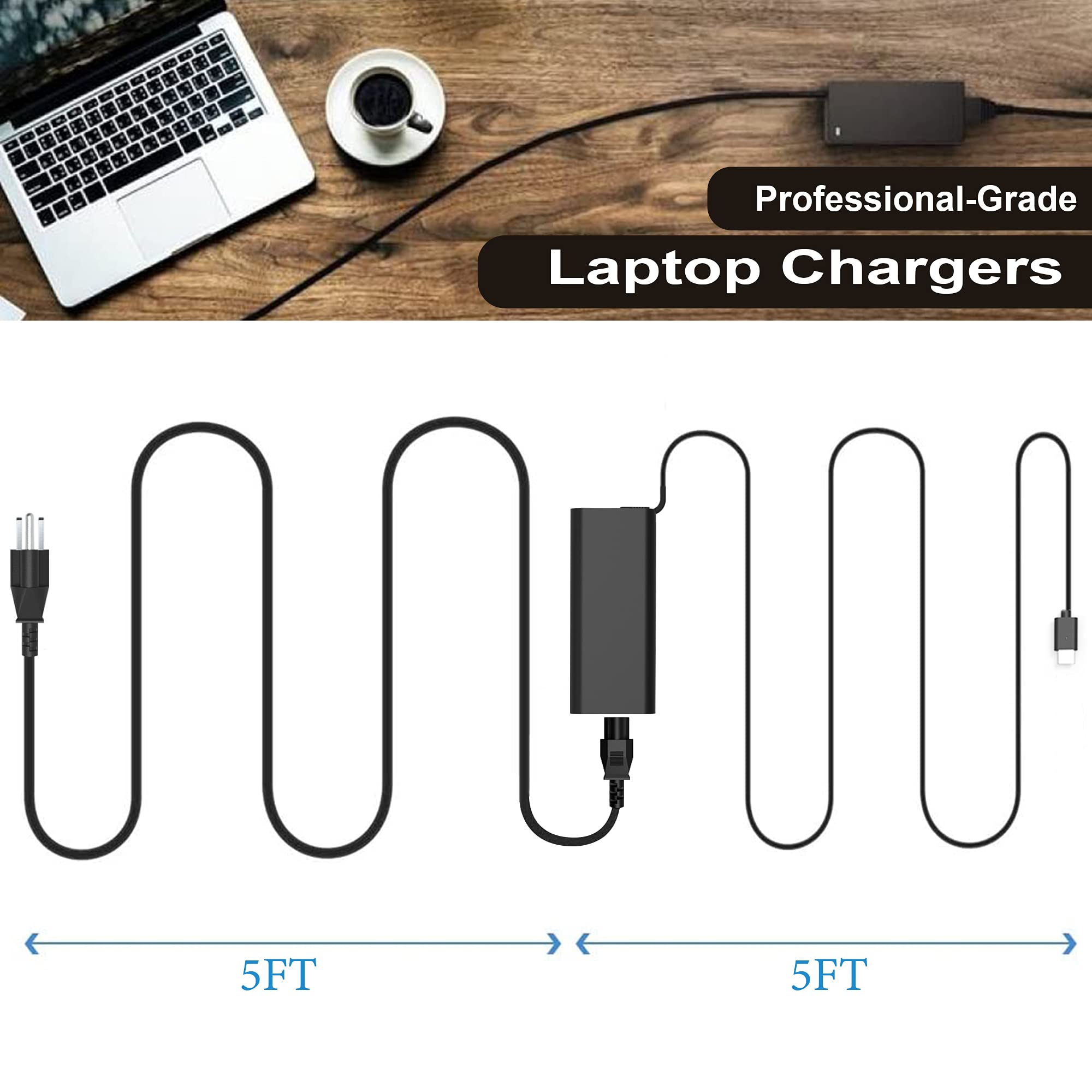 130W Usb C Type C Laptop Charger Replacement For Dell Xps 15 17 2In1 9575 9500 9700,Dell Precision 5530 2In1 5550 5750,Da130Pm17