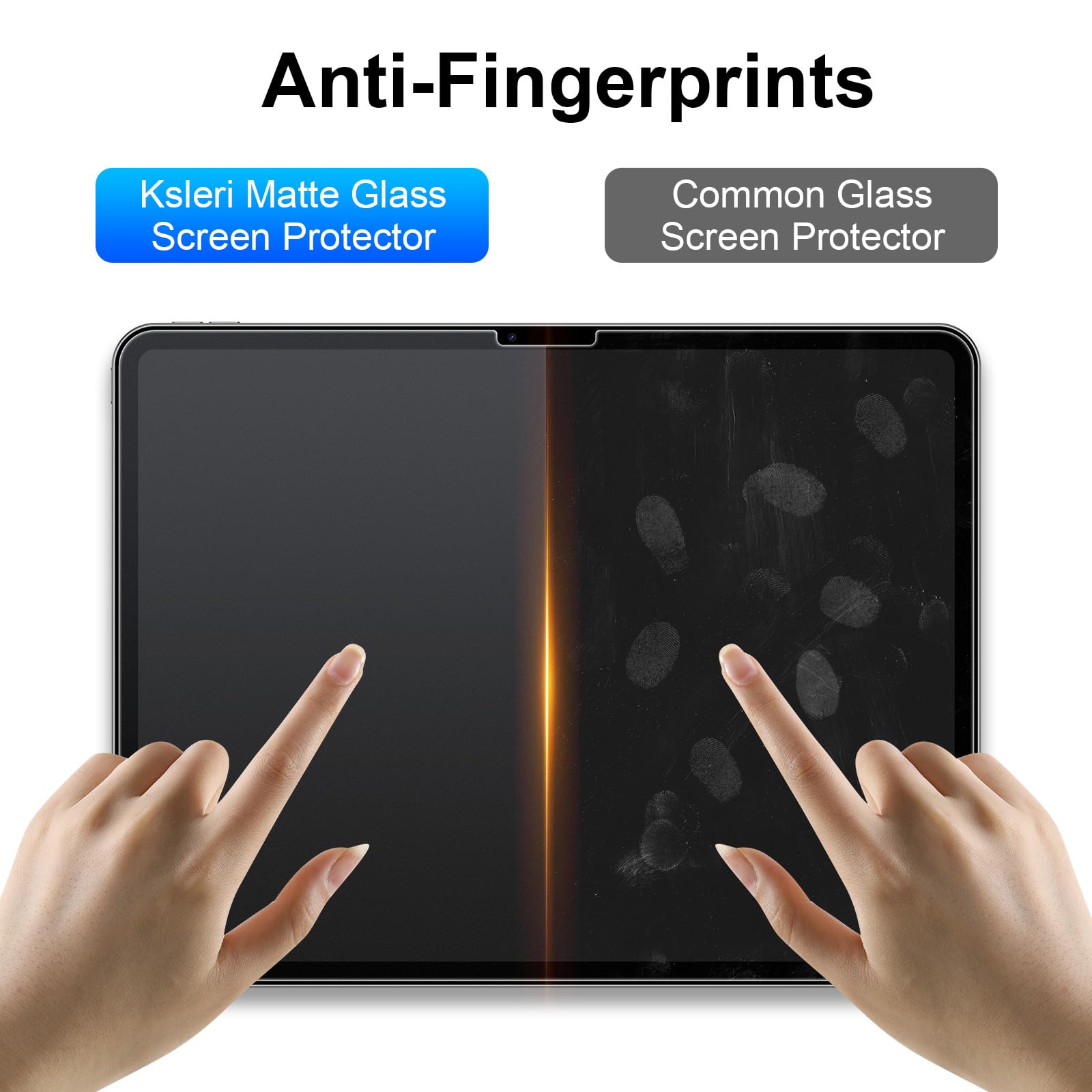 Ksleri 2 Pack For Ipad Air 13 Inch M2 2024 6Th Generation Matte Glass Screen Protector (Not Privacy) Anti Glare Anti Fingerprint