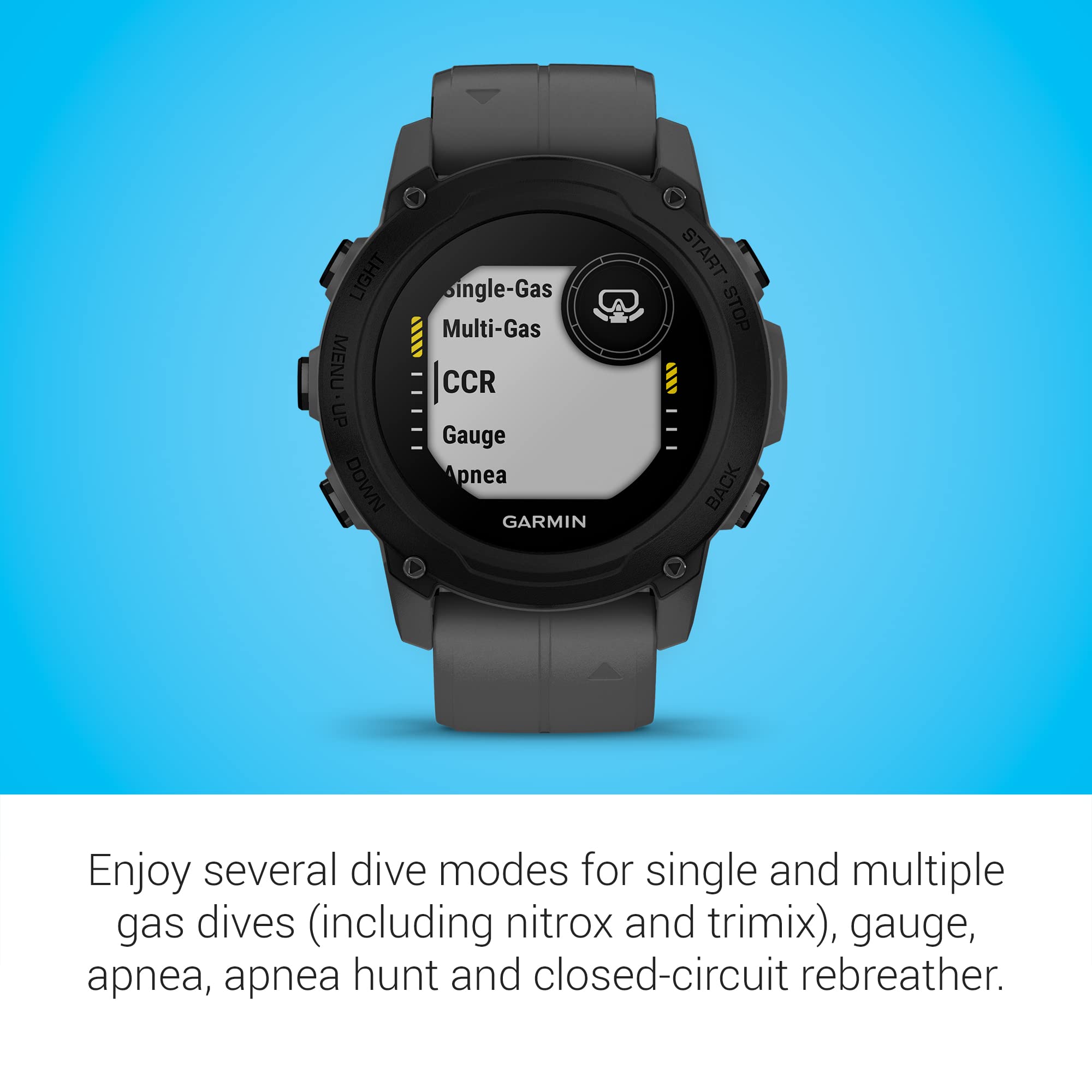Garmin Descent G1, Rugged Dive Computer, Multiple Dive Modes, Activity Tracking, Slate Gray
