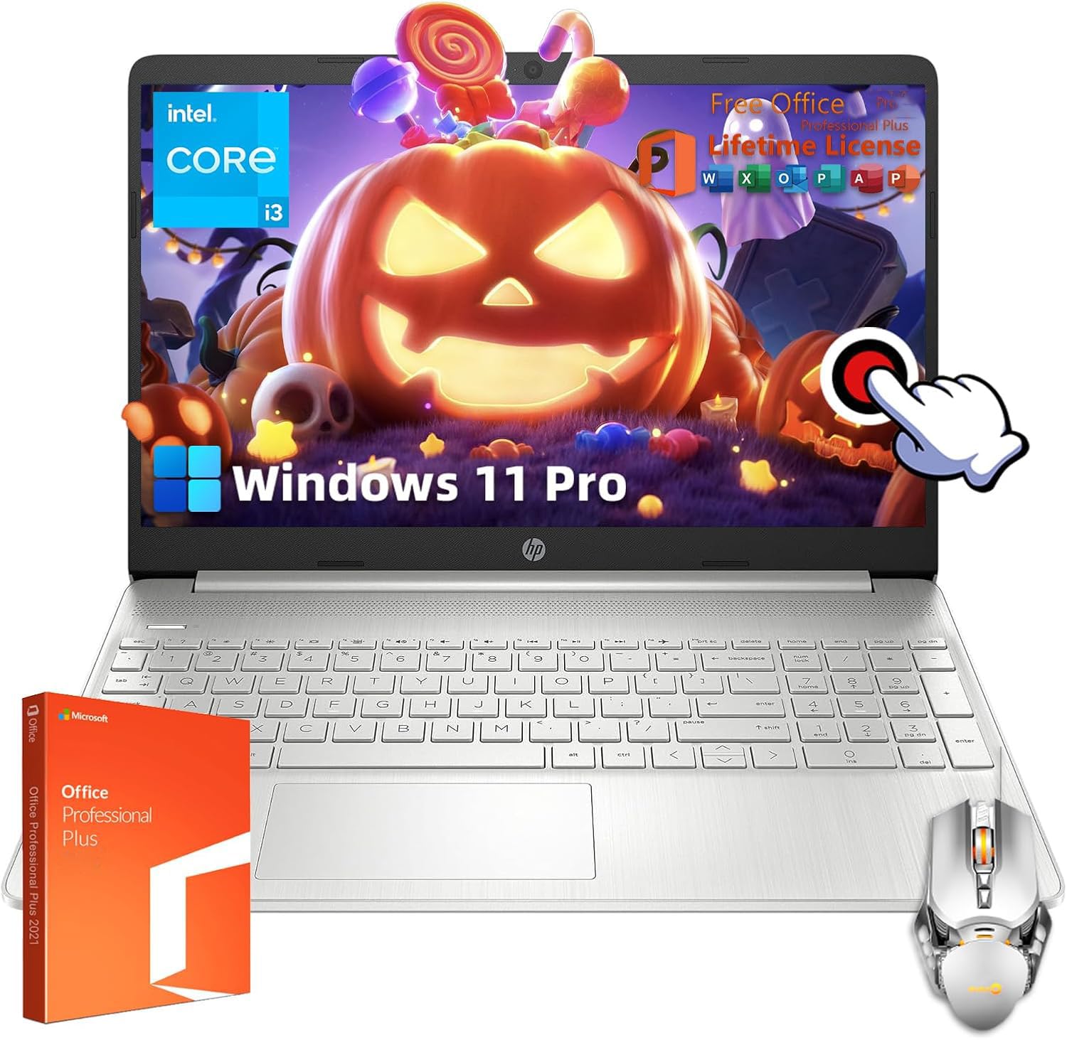 Hp Business Laptop - 15.6'' Touchscreen Display, Intel Core I3-1215U, 64Gb Ram, 1Tb Ssd, Intel Uhd Graphics, Wifi, Bluetooth, Lo