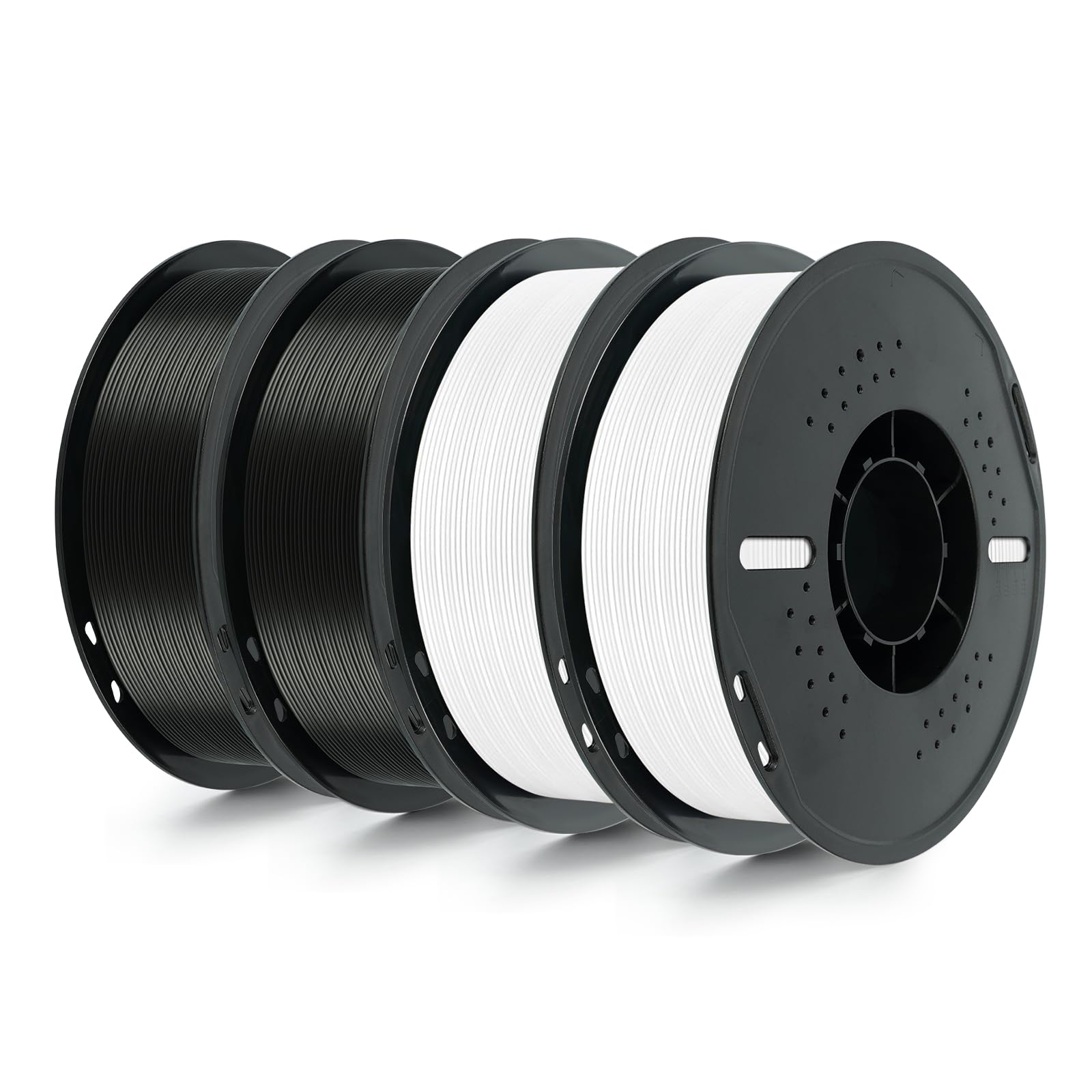 Kingroon 4KG PLA Filament 1.75mm 3D Printer Filament Pla Filament Dimensional Accuracy +/- 0.02mm, Fit Most FDM Printer, 1KG X 4