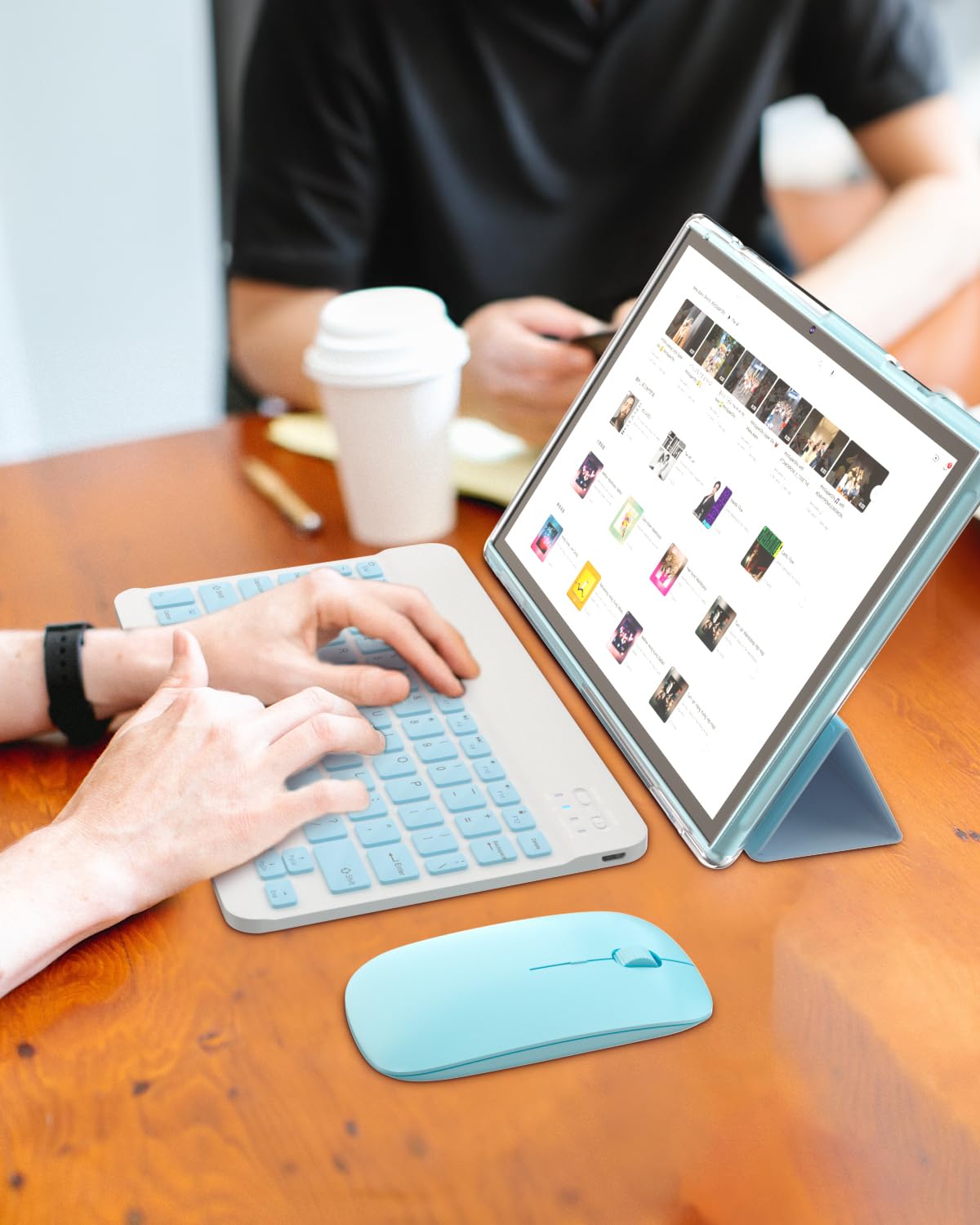 Tablet 2 In 1 Tablet With Keyboard Including Case Mouse Stylus Touch Screen Protector Film, 10 Inch Tablet Android 11.0 Tablets