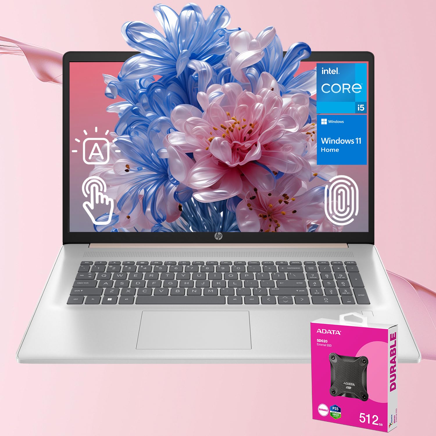 HP Daily Essential Laptop | Intel Core i5-1334U | 17.3 HD+ Touchscreen | 16GB RAM | 1TB SSD | Backlit Keyboard | FP Reader | Wi-