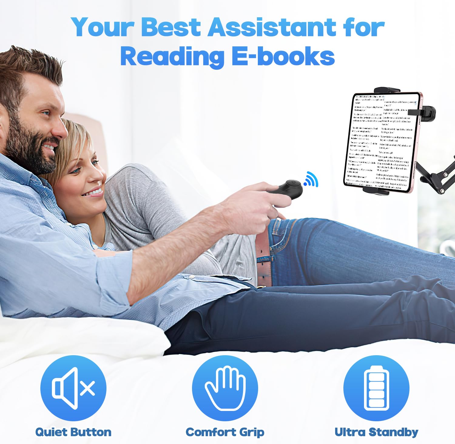 Jimzoo K3 Page Turner For Kindle Paperwhite Oasis Kobo E Book Ereaders, Remote Camera Shutter And Video, Remote Page Turner Clic