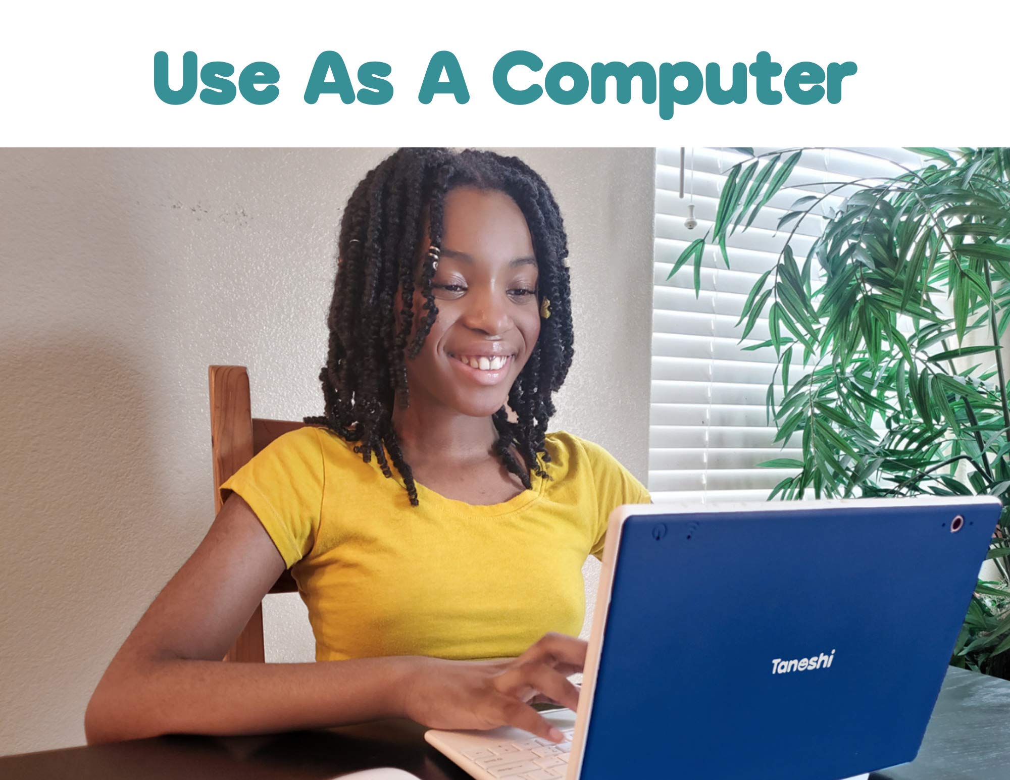 Tanoshi Scholar Kids Computer A Kids Laptop For Ages 6 12, 10.1'' Hd Touchscreen Display (Purple)