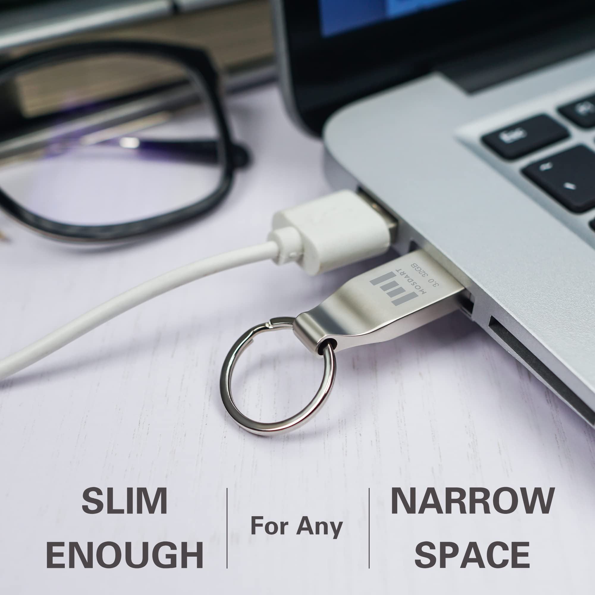 Mosdart Usb 3.0 32Gb Metal Flash Drive Up To 90Mb/S Fast Transfer Speed Thumb Drive, 32Gb Waterproof Handy Usb3.0 Jump Drive Mem