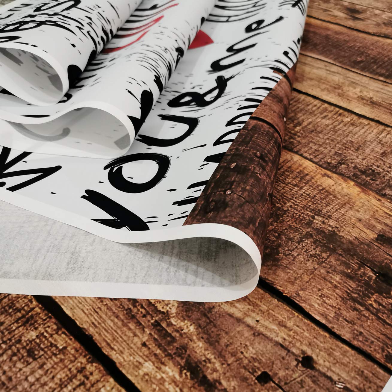 Sjoloon 10X10Ft Valentines Day Backdrops For Photography Wood Floor Photography Backdrops Love For Photo Background For Party Studio Backdrop 10869