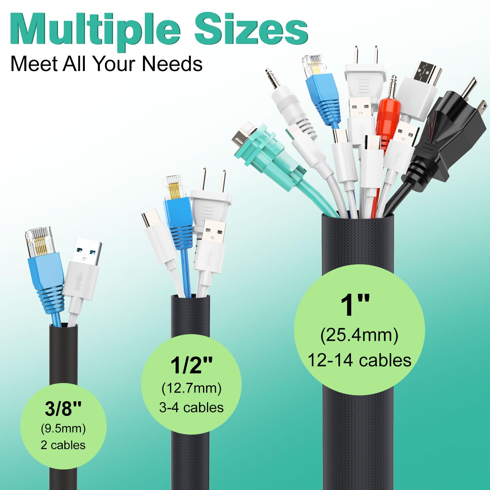 Uomtfai Dog And Cat Cord Protector 10Ft   3/8Inch, Flexible Cable Sleeve For Easy Cord Management, Protects Cables From Pets Che