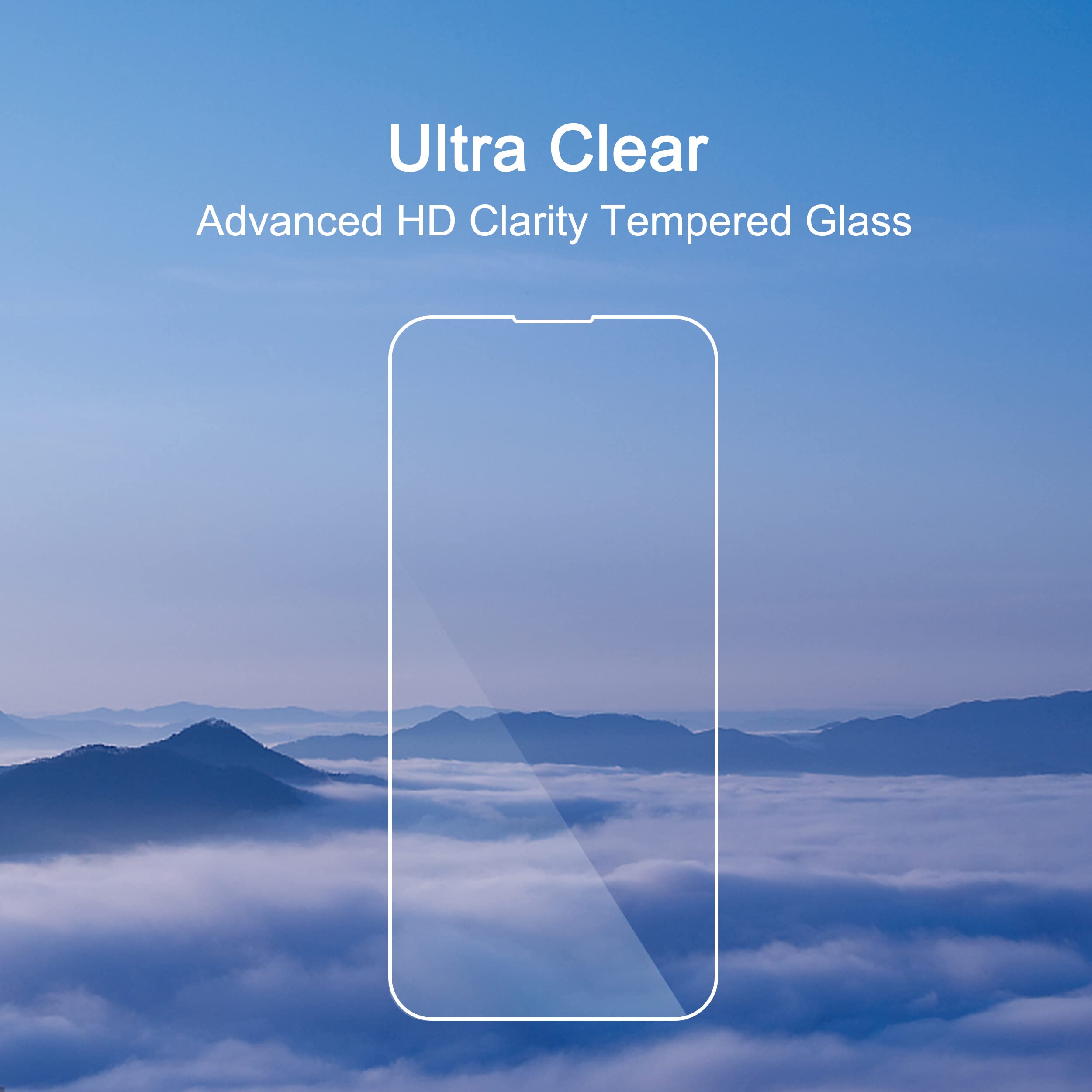 Ailun Glass Screen Protector For Iphone 14 / Iphone 14 Pro [6.1 Inch] Display 3 Pack Tempered Glass, Sensor Protection, Dynamic