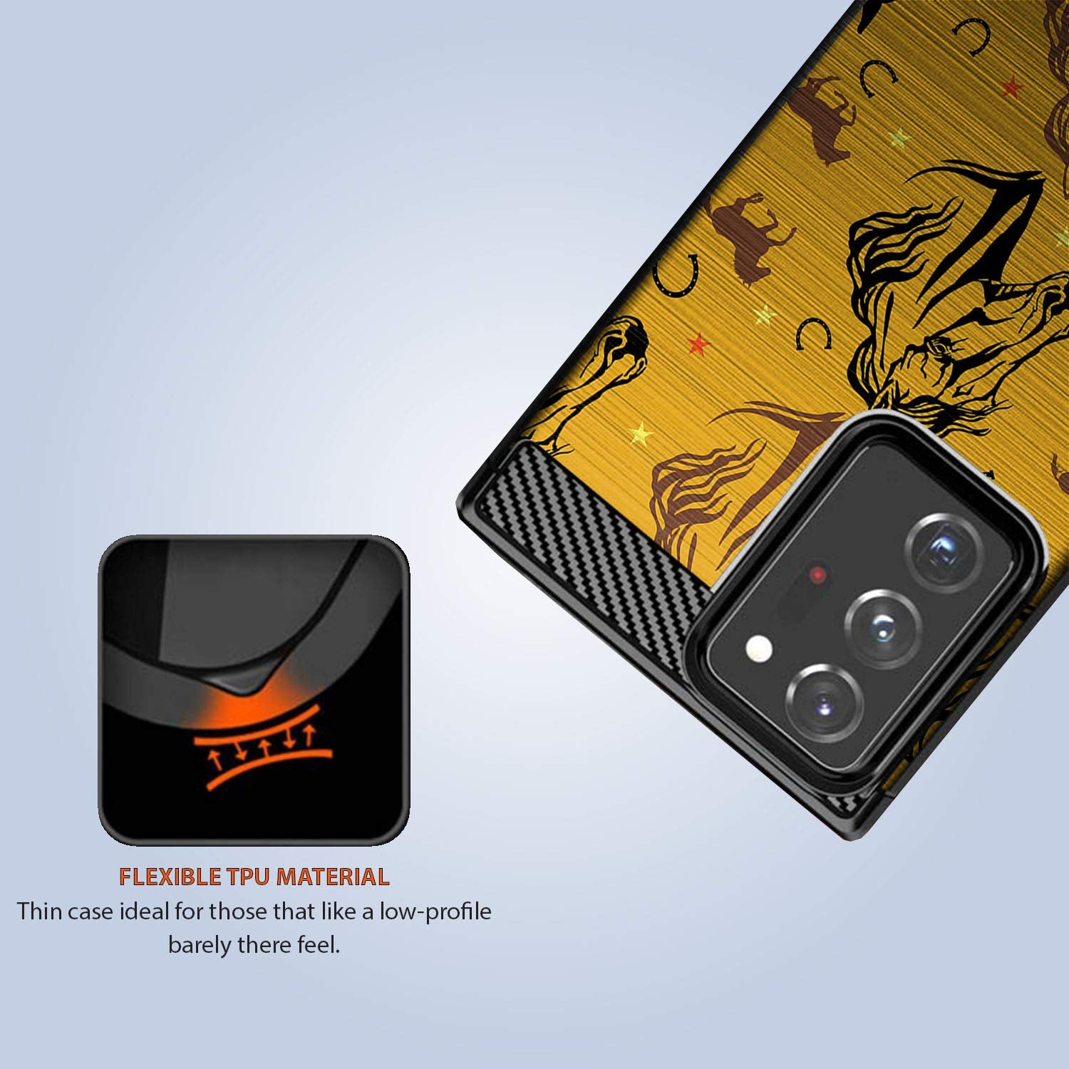 Casesondeck Case Compatible With [Samsung Galaxy Note 20 Ultra/Note 20 Ultra 5G Case] Design Case, Slim Black Flexible Sleek Sho