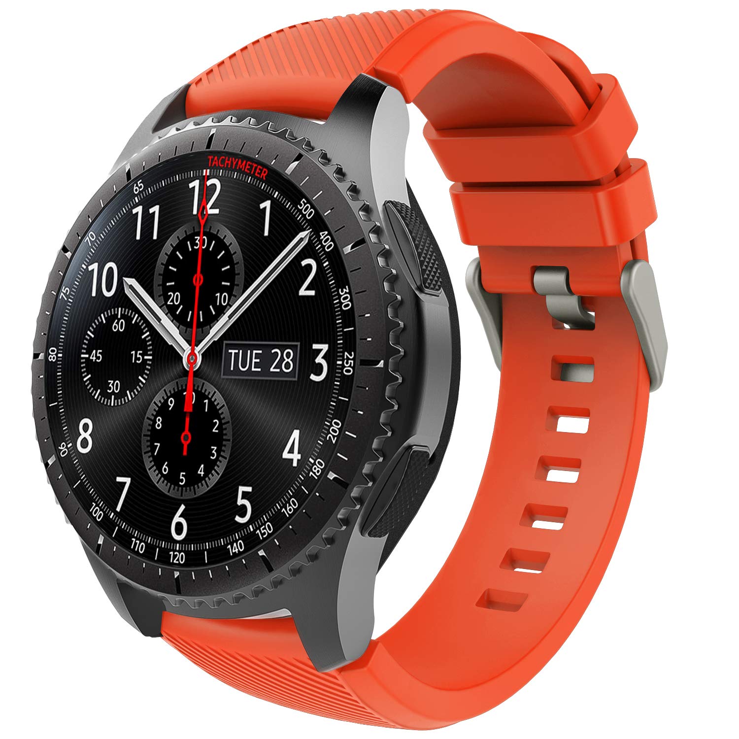 TiMOVO Band Compatible with Samsung Gear S3 Frontier/Galaxy Watch 3 45mm/Galaxy Watch 46mm, 22mm Soft Silicone Strap fit S3 Clas
