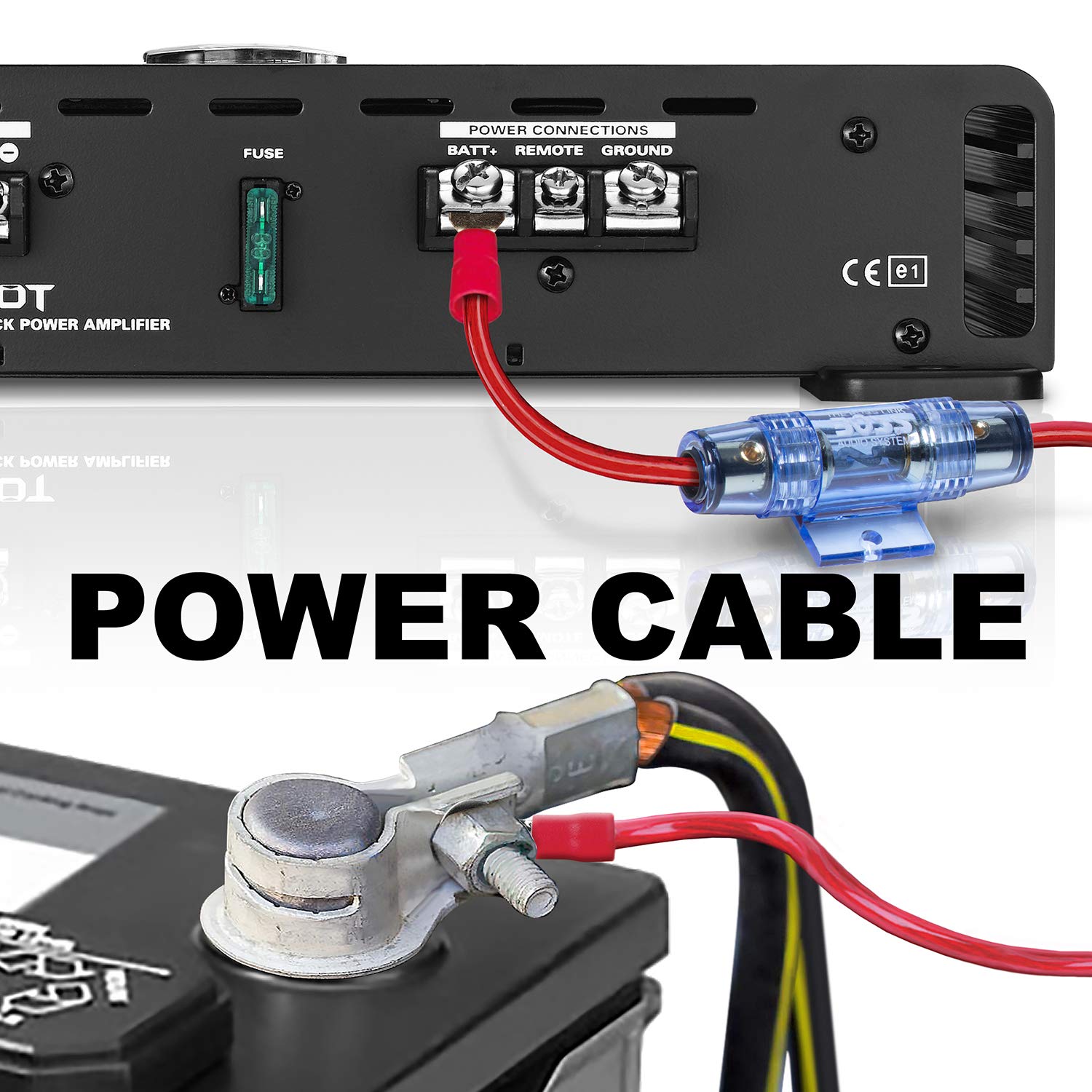 Boss Complete 8 Gauge Amplifier Installation Kit