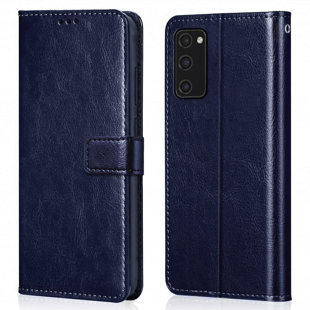 Wow Imagine Shock Proof Flip Cover Back Case Cover For Samsung Galaxy S20 Fe 5G (Flexible | Leather Finish | Card Pockets Wallet
