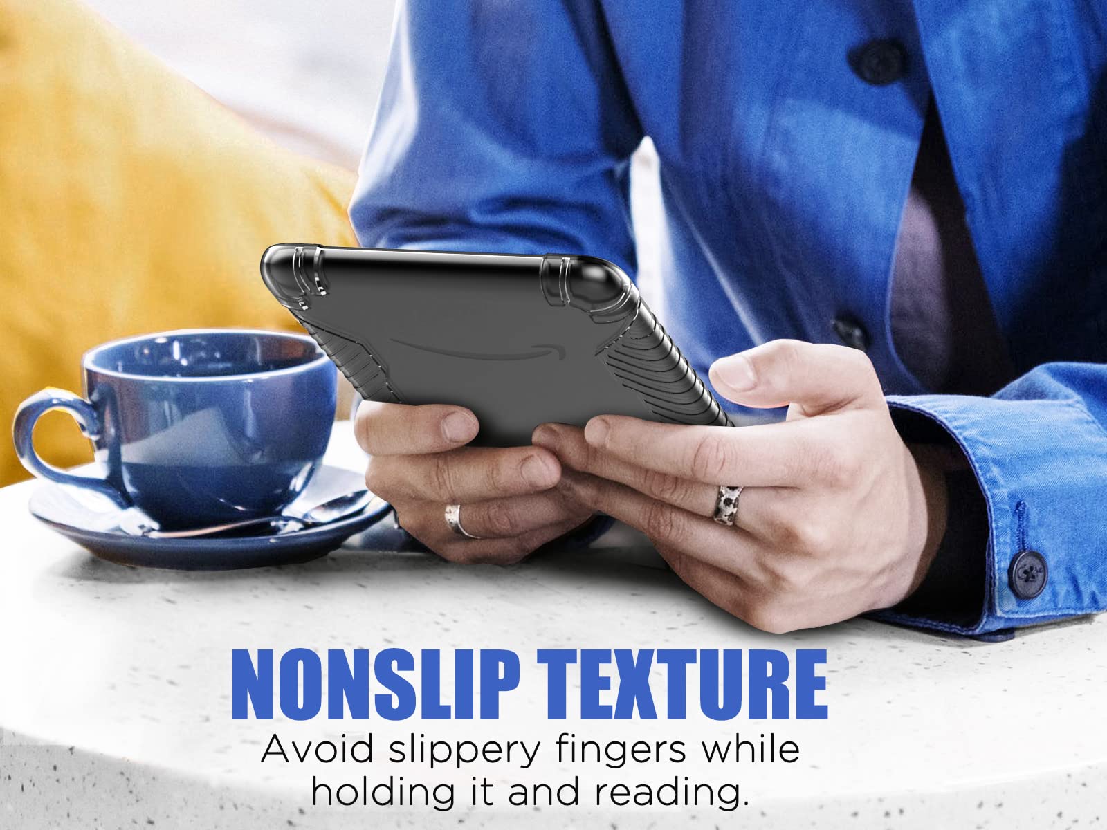 MoKo Case for 6' All New Kindle (11th Generation 2024/2022 Release), Ultra Clear Soft Flexible Transparent TPU Skin Bumper Back Cover Shell, Clear