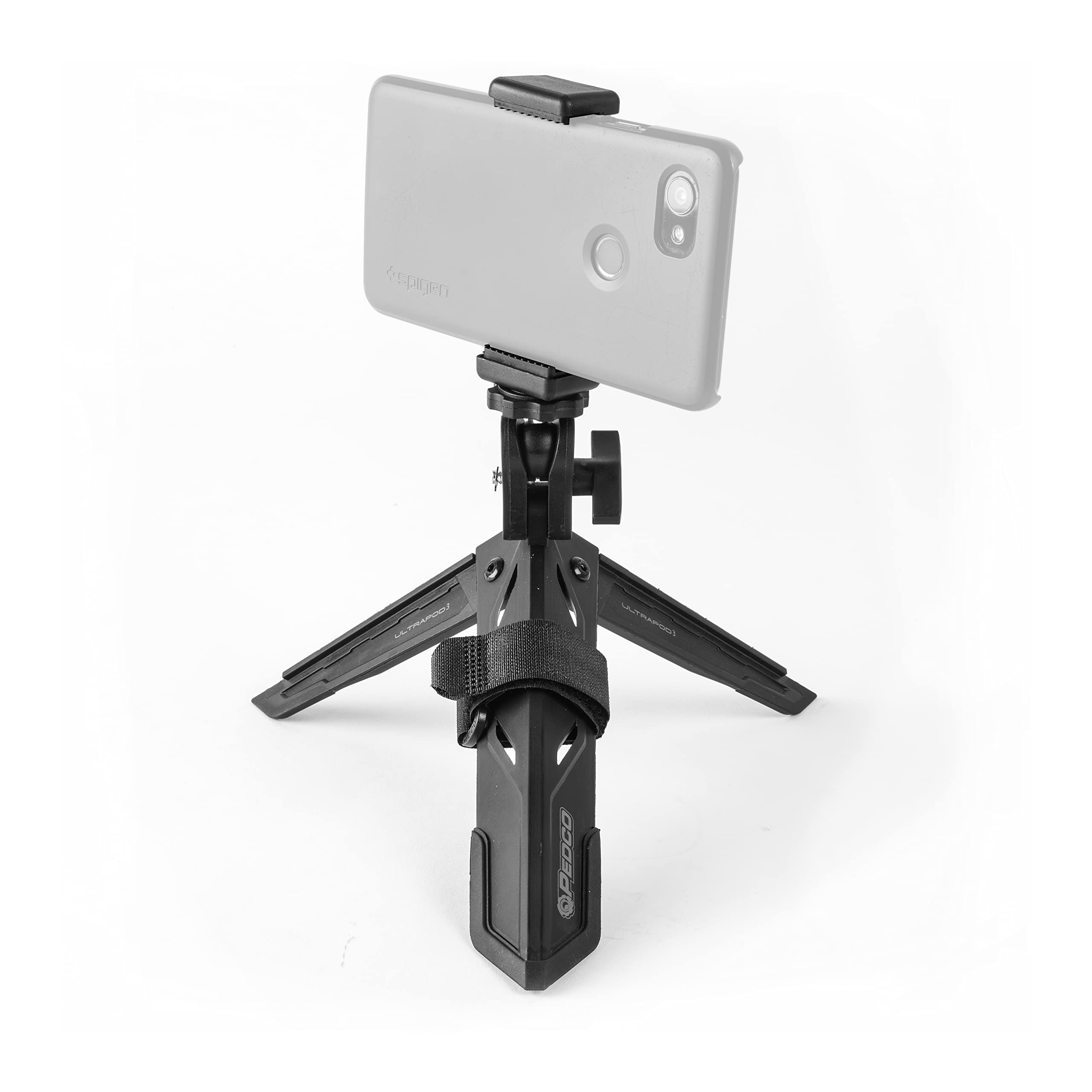 Pedco Ultrapod 3 Lightweight Travel Tripod For Camera And Phone, Black