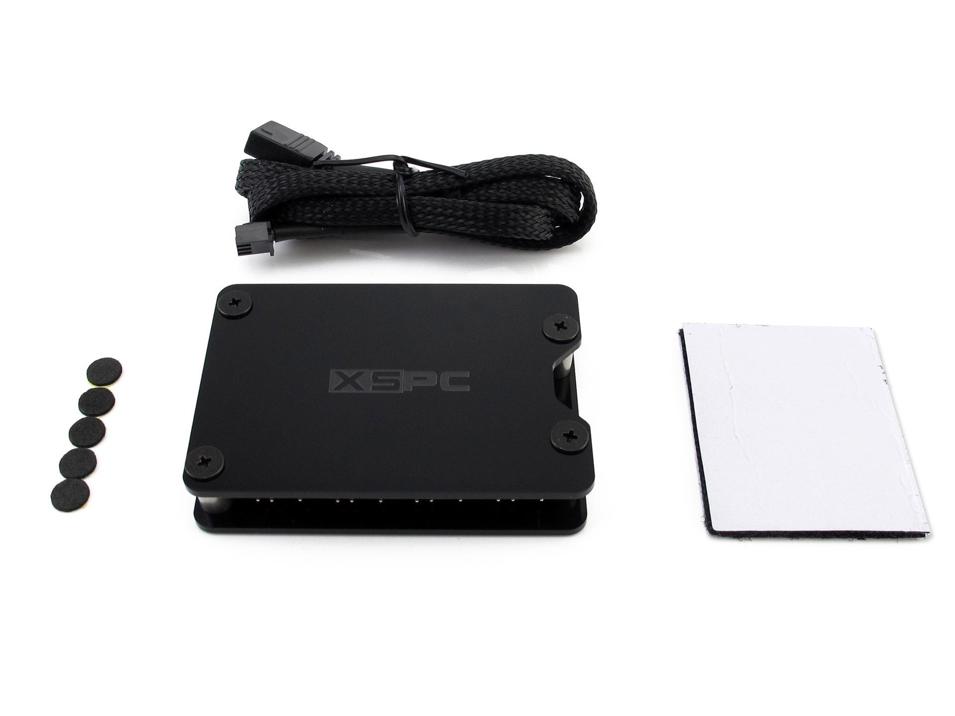 Xspc 8-Way 5V 3-Pin Rgb Fan Splitter, Black
