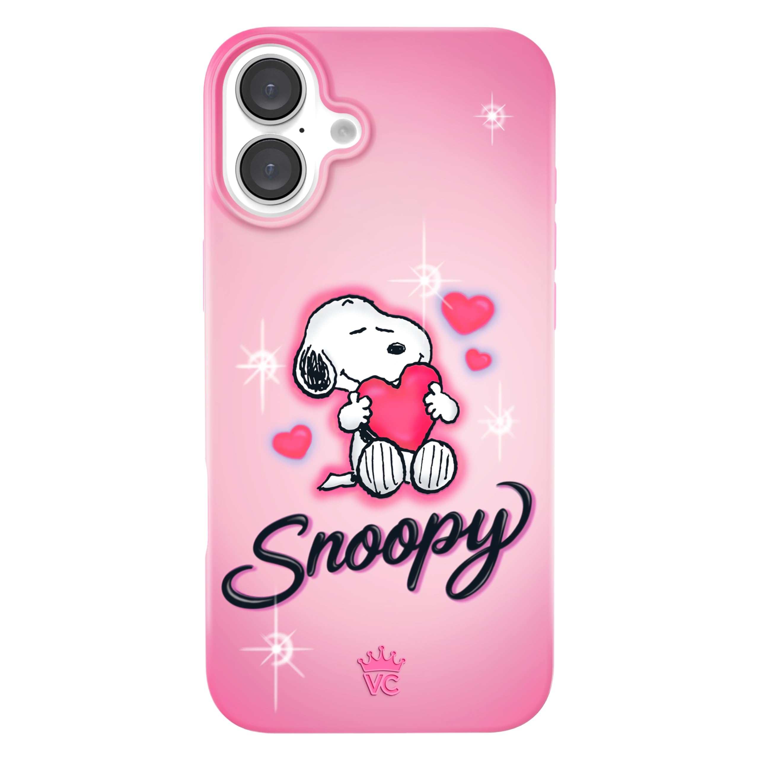 VELVET CAVIAR x Snoopy Phone Case for iPhone 16 Plus - Compatible with MagSafe [10ft Drop Tested] - Pink, Snoopy Be Mine