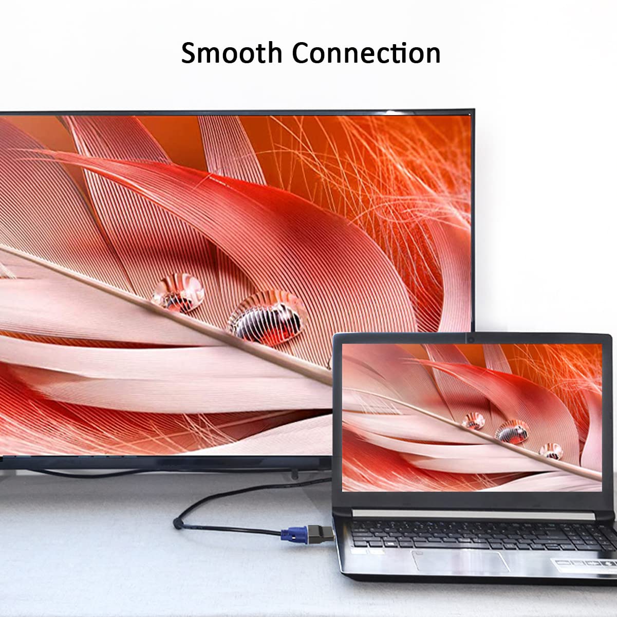 Urelegan Hdmi To Vga Adapter Converter, 1080P Male To Female Cord For Computer, Desktop, Laptop, Pc, Monitor, Projector, Hdtv, C