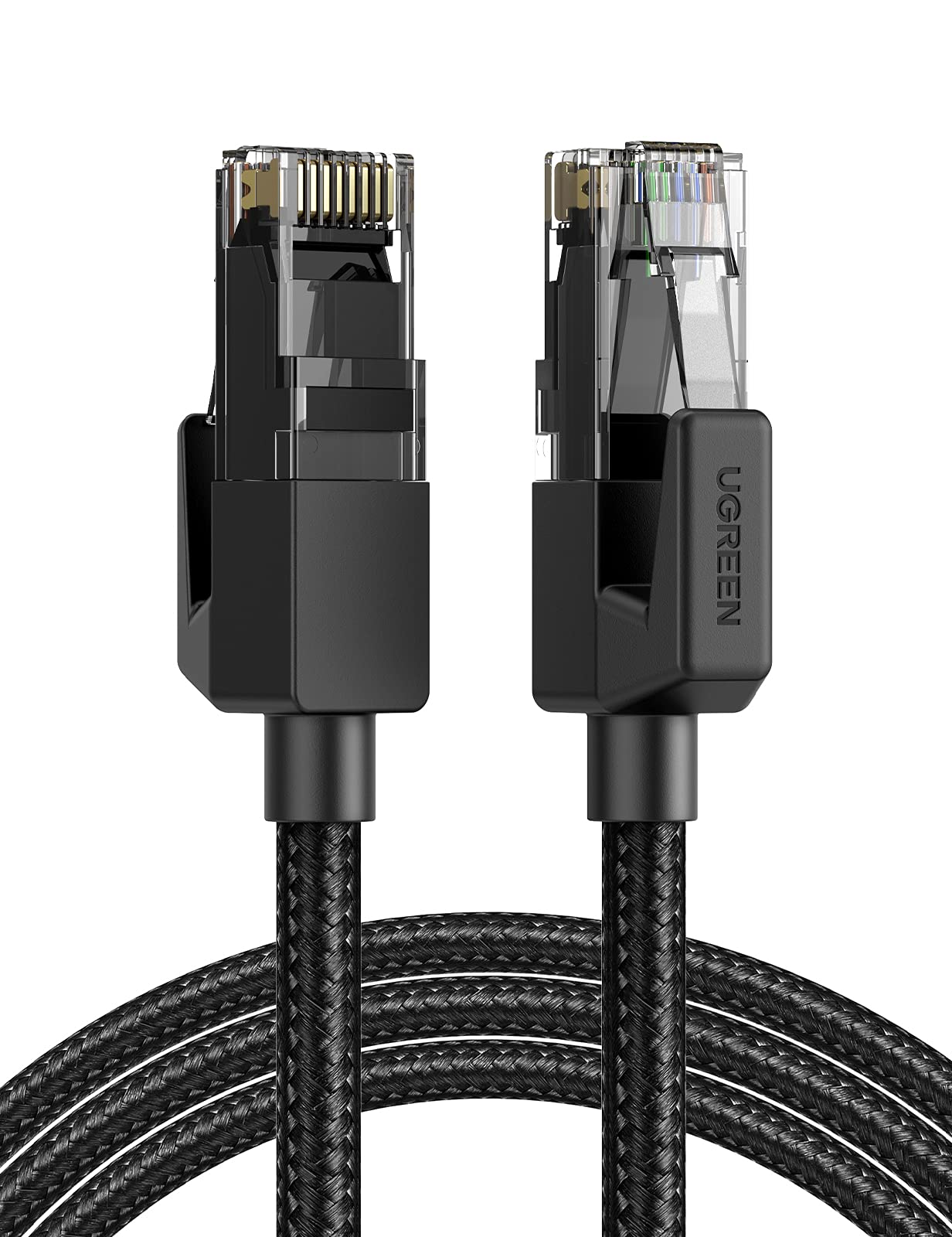 Ugreen Cat 6 Ethernet Cable Braided Cat6 Gigabit High Speed 1000Mbps Internet Cable Rj45 Shielded Network Lan Cord Compatible Fo