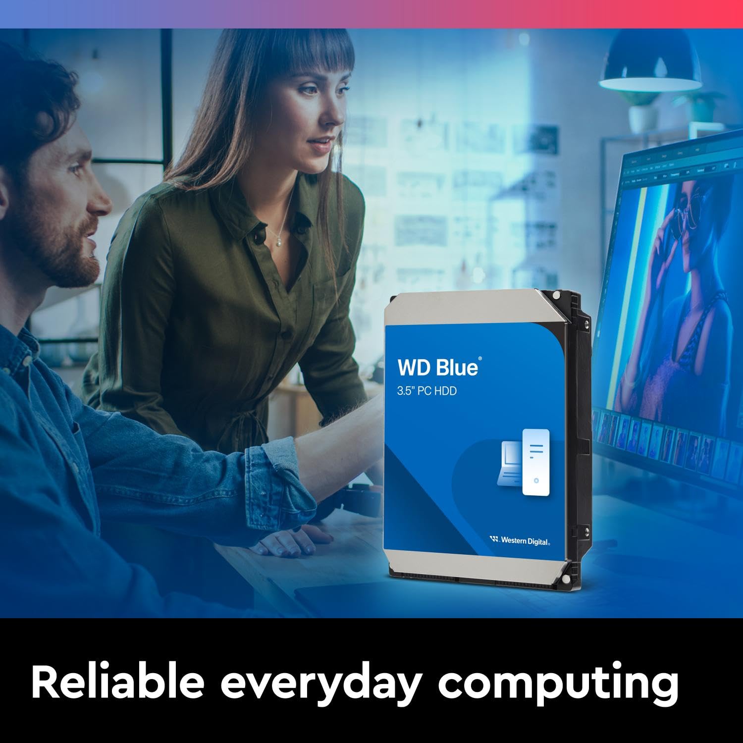 Western Digital 1Tb Wd Blue Pc Hard Drive Hdd   7200 Rpm, Sata 6 Gb/S, 64 Mb Cache, 3.5''   Wd10Ezex