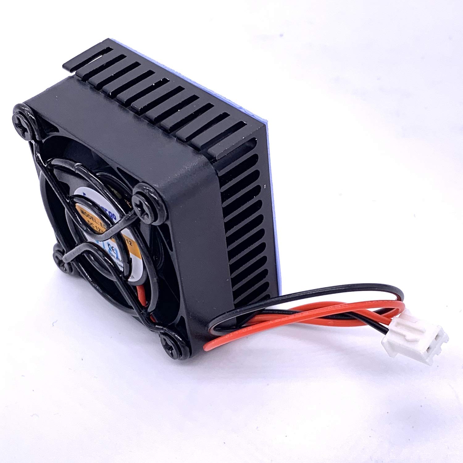 Easycargo 40Mm Heatsink Fan 12V Kit, Cooler Heat Sink 40X40Mm + 12V Ball Bearing Fan + Thermal Tape + Grill Screw Mounting Kit (