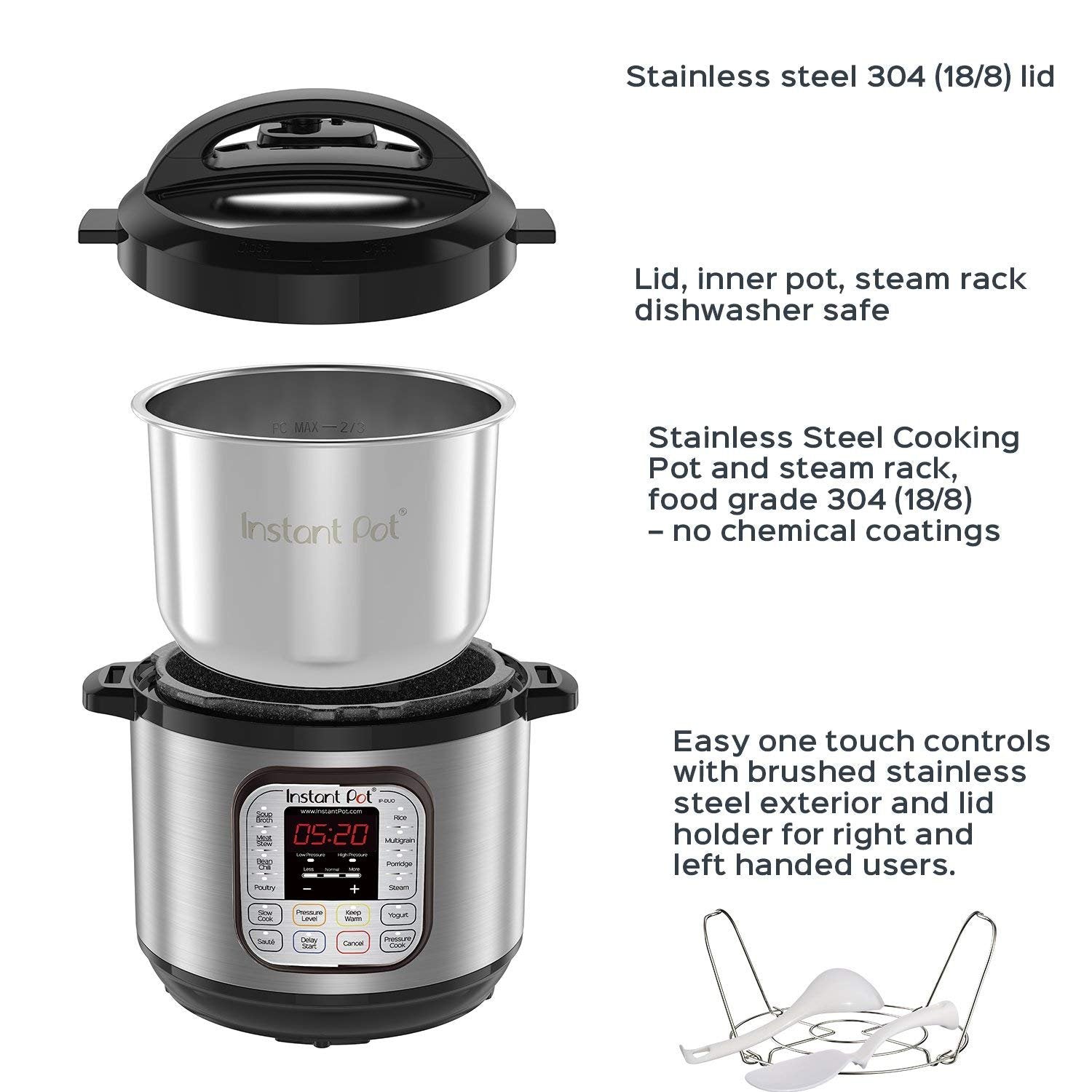 Instant Pot Duo 7 In 1 Electric Pressure Cooker, Slow Cooker, Rice Cooker, Steamer, Saut  , Yogurt Maker, Warmer & Sterilizer, I