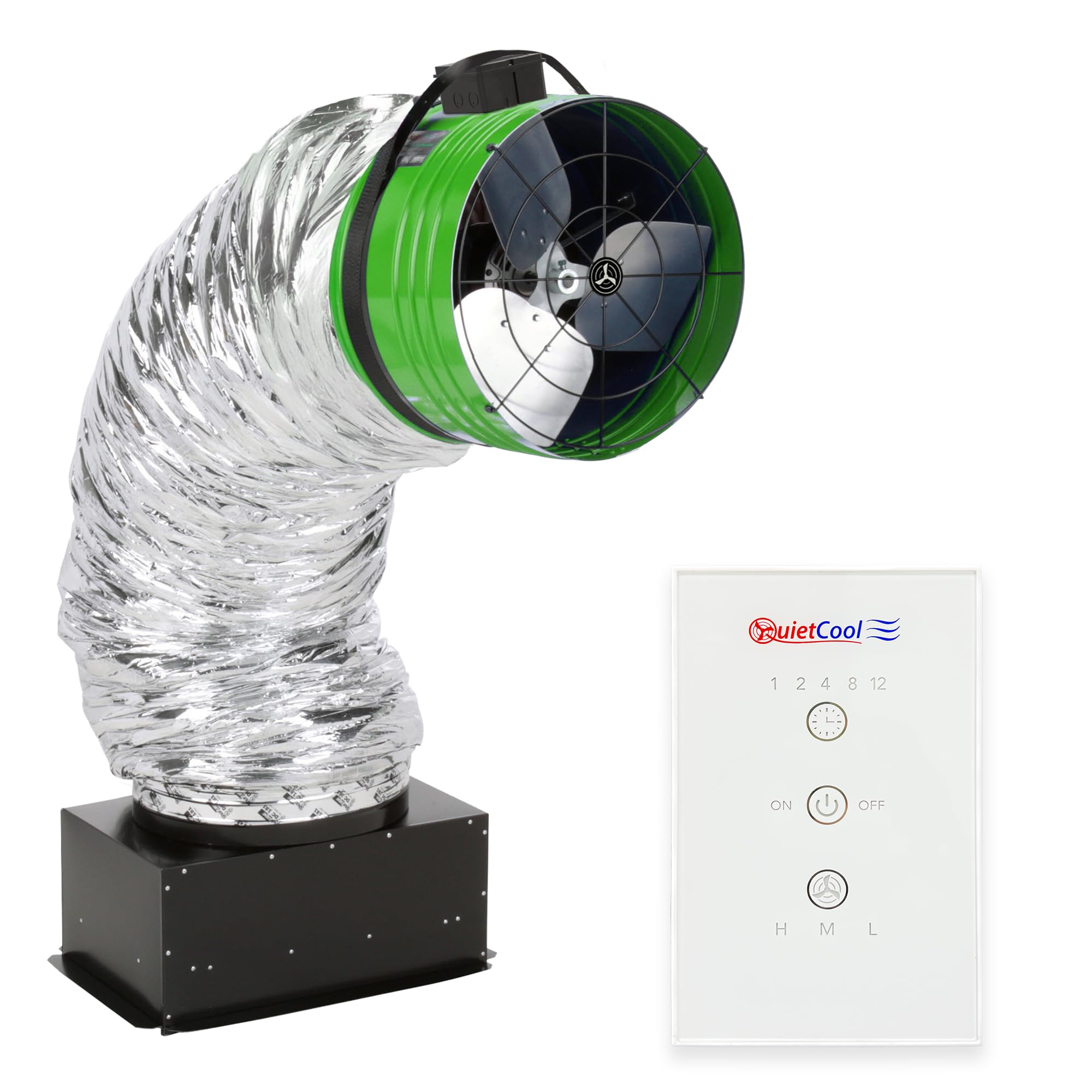 Quietcool Qc Es 3100 Rf Energy Saver Advanced Whole House Fan With Wireless Control   Up To 3081 Cfm   As Low As 81 Watts   Two